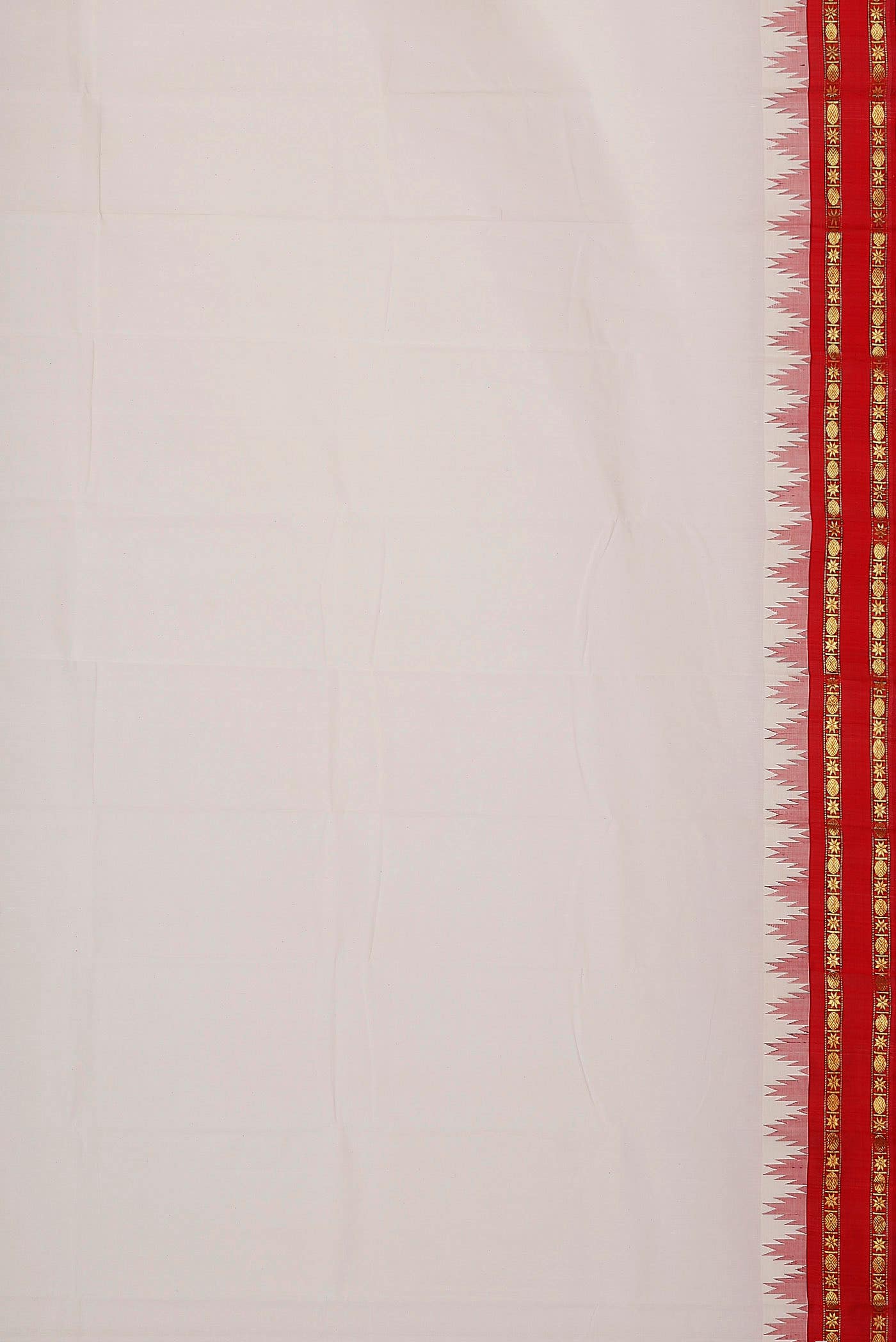Off White Kanchi Cotton Saree