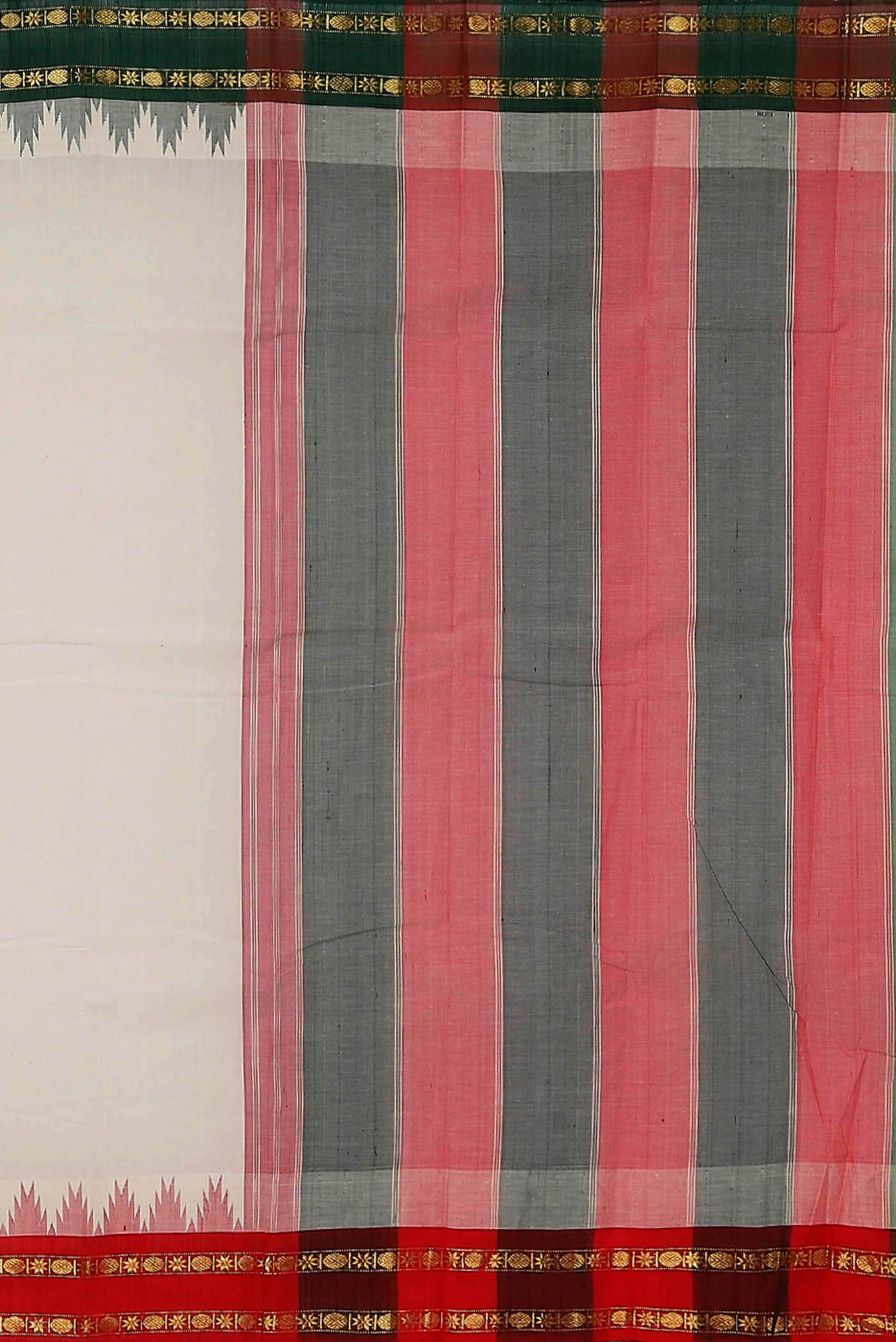 Off White Kanchi Cotton Saree