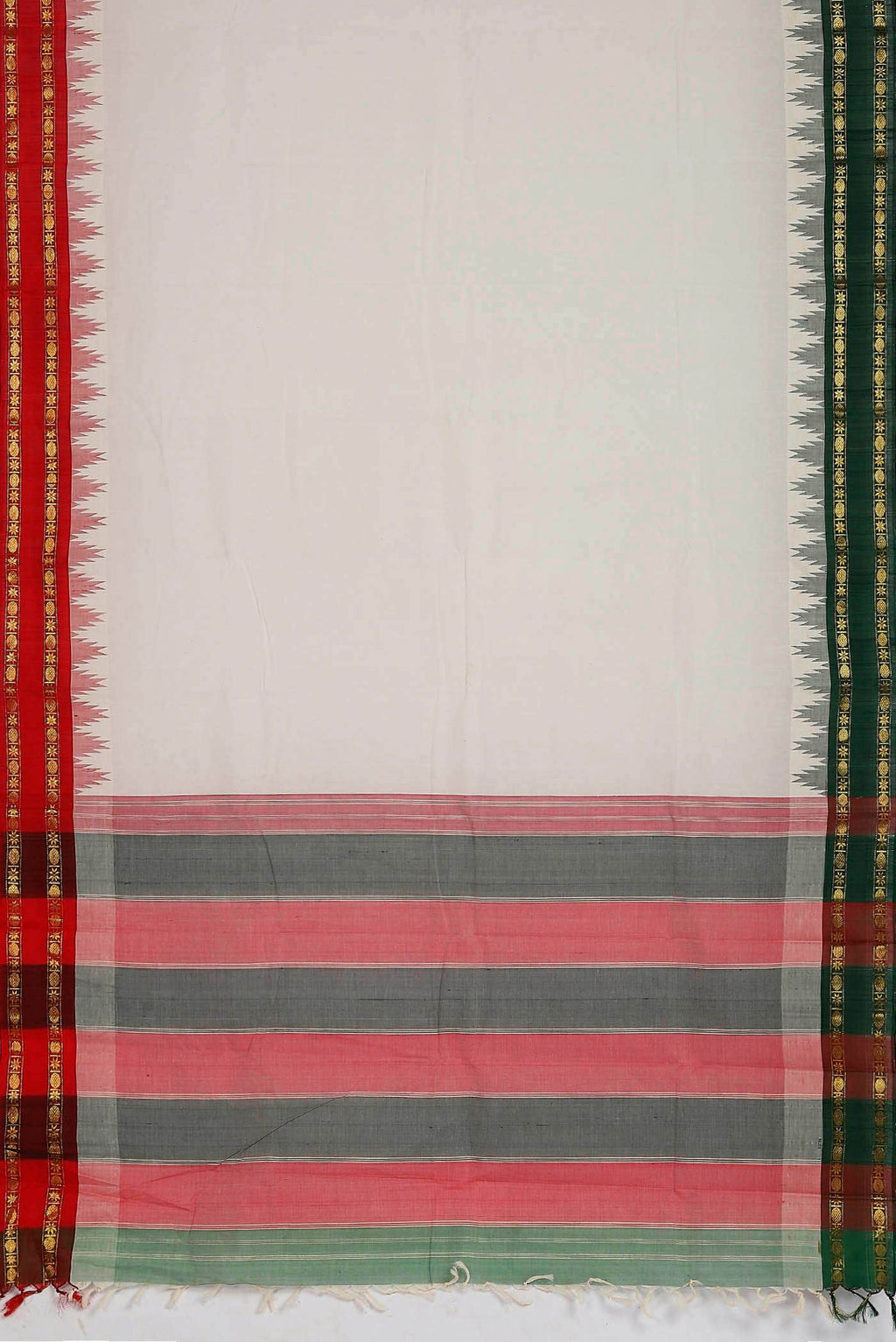Off White Kanchi Cotton Saree