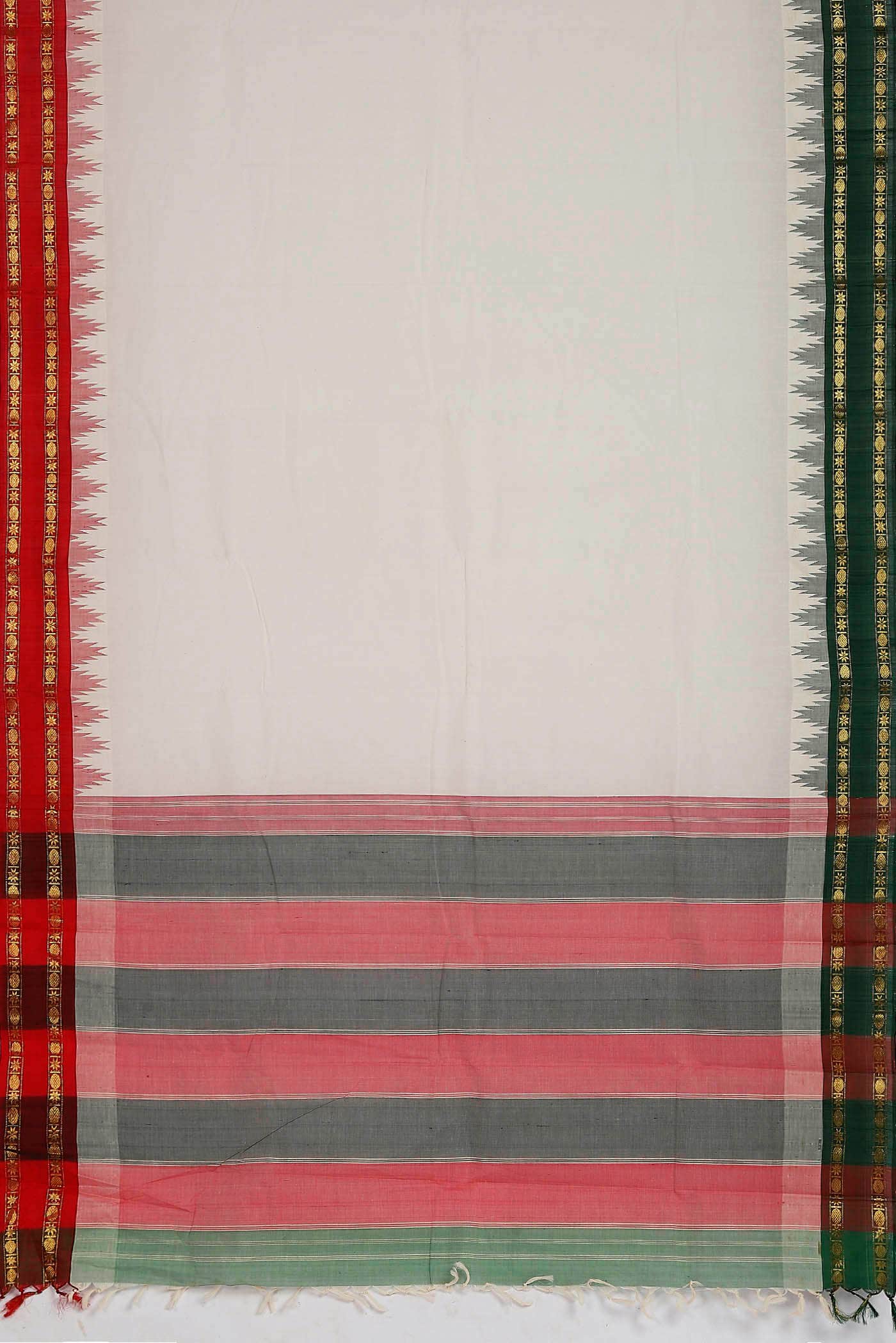 Off White Kanchi Cotton Saree
