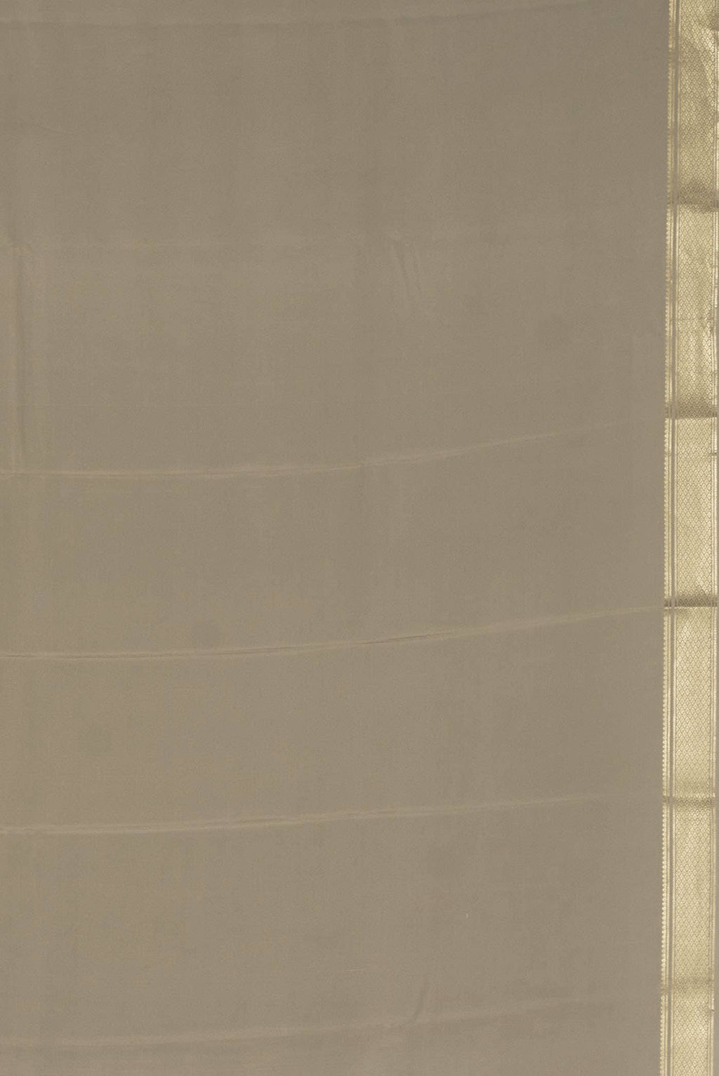 Beige Mysore Crepe Saree