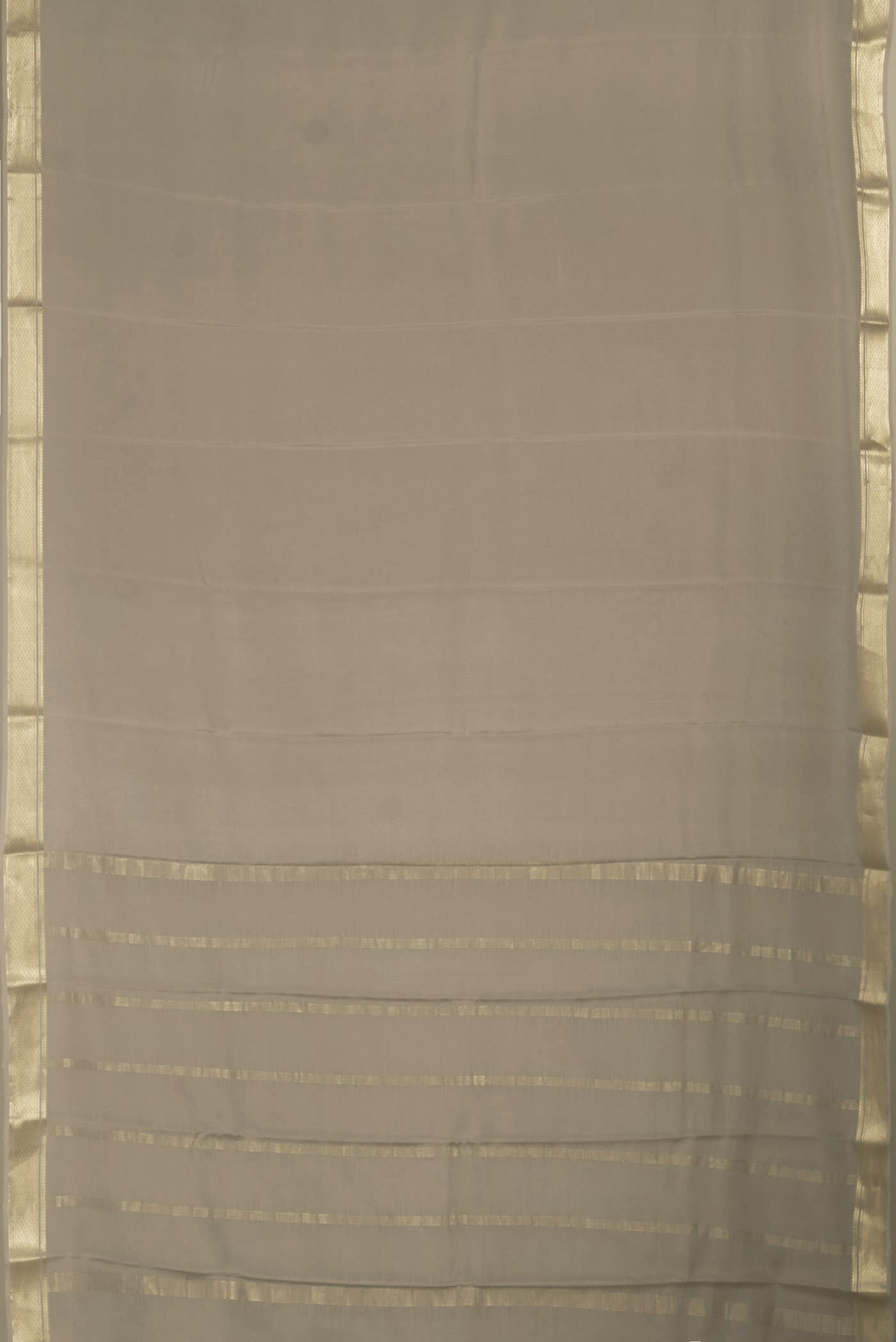 Beige Mysore Crepe Saree