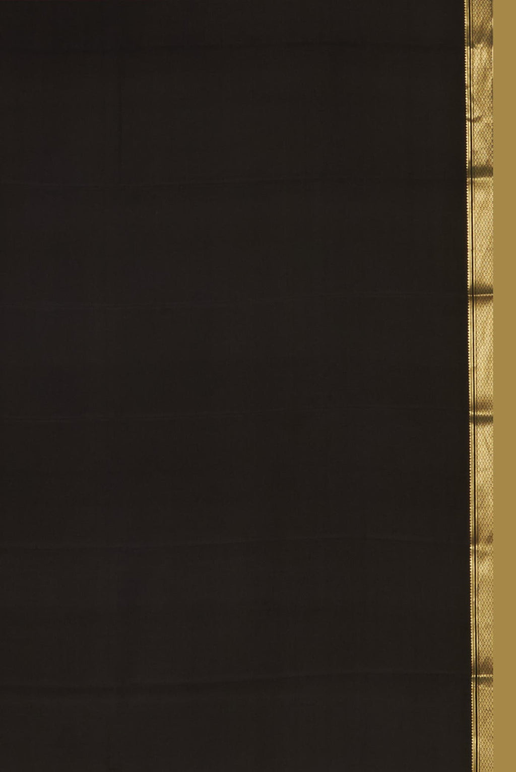 Black Mysore Crepe Saree