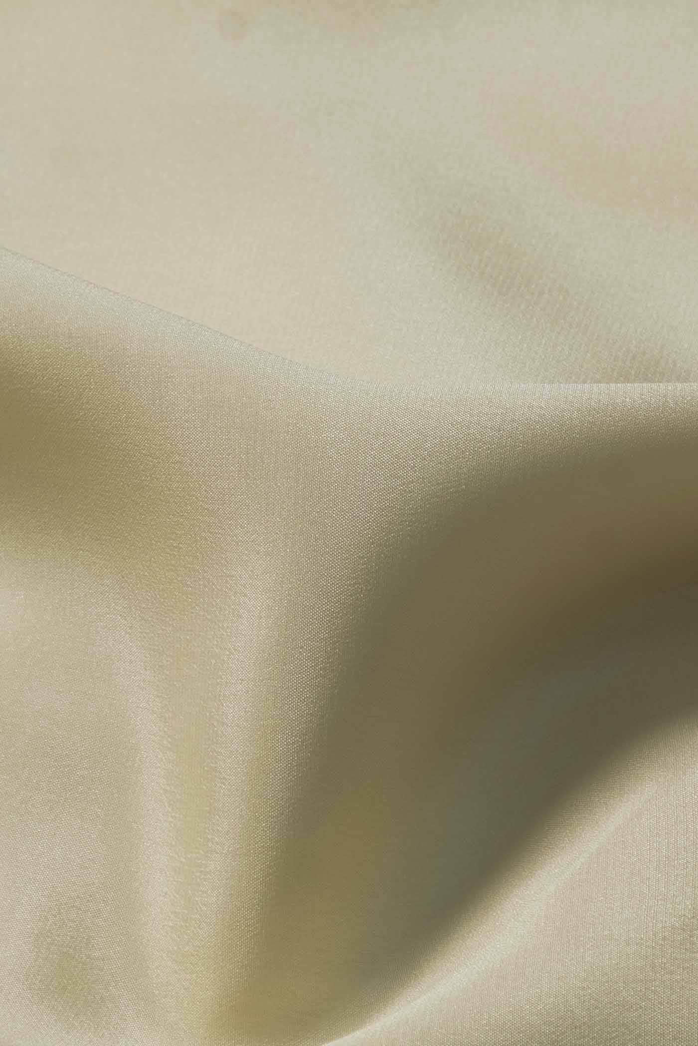 Cream Mysore Crepe Saree