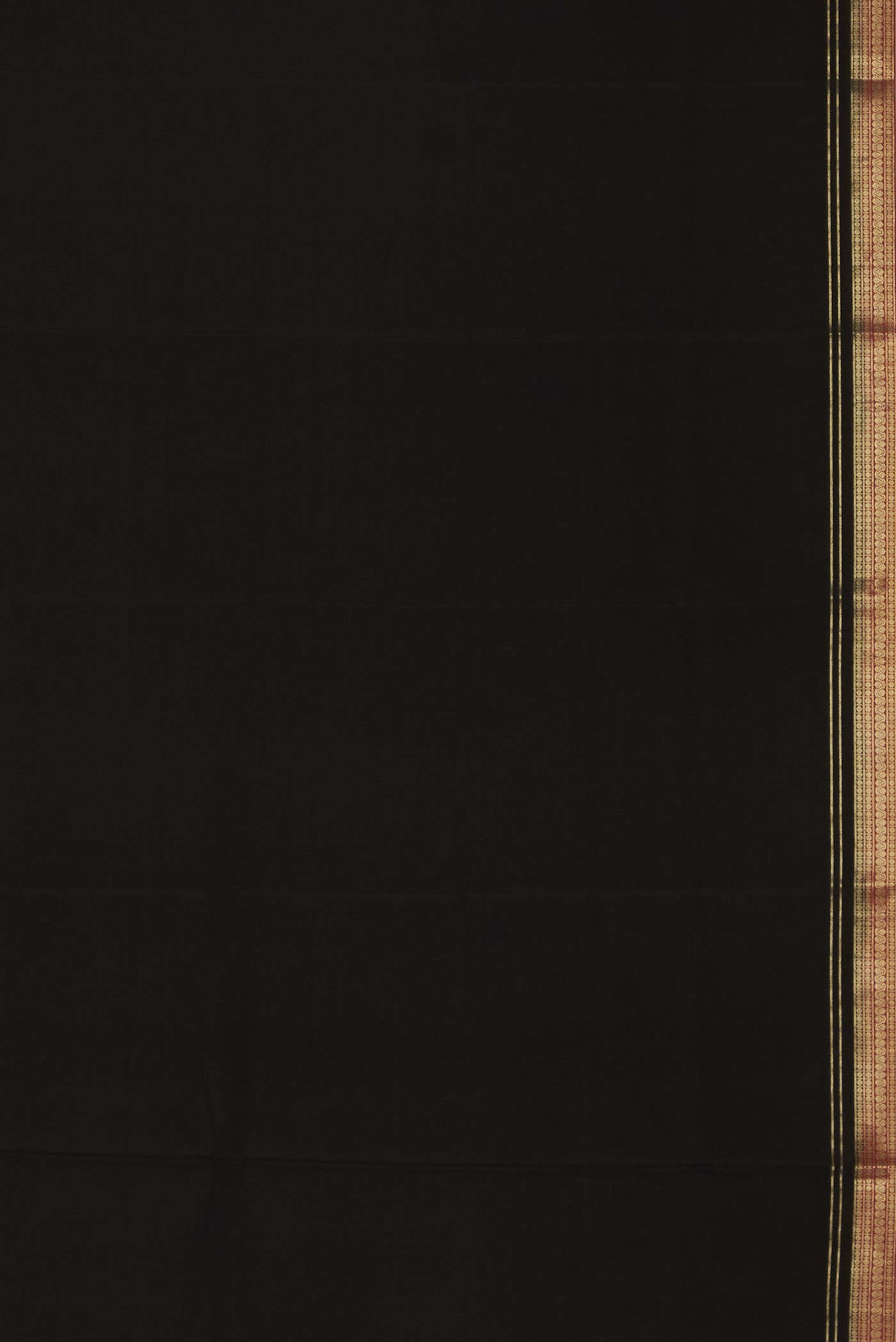 Black Mysore Crepe Saree