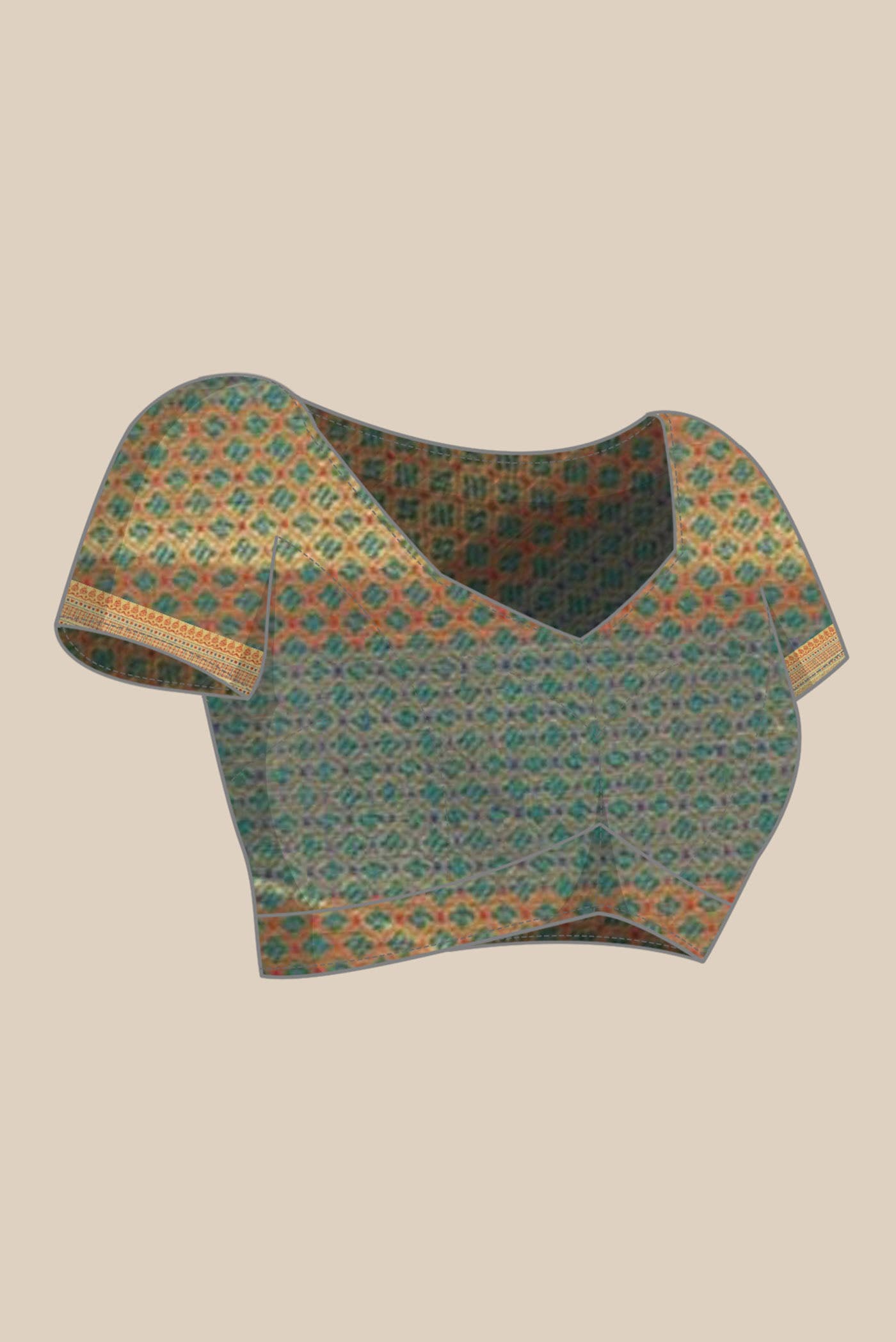 Green Banarasi Tussar Silk Saree