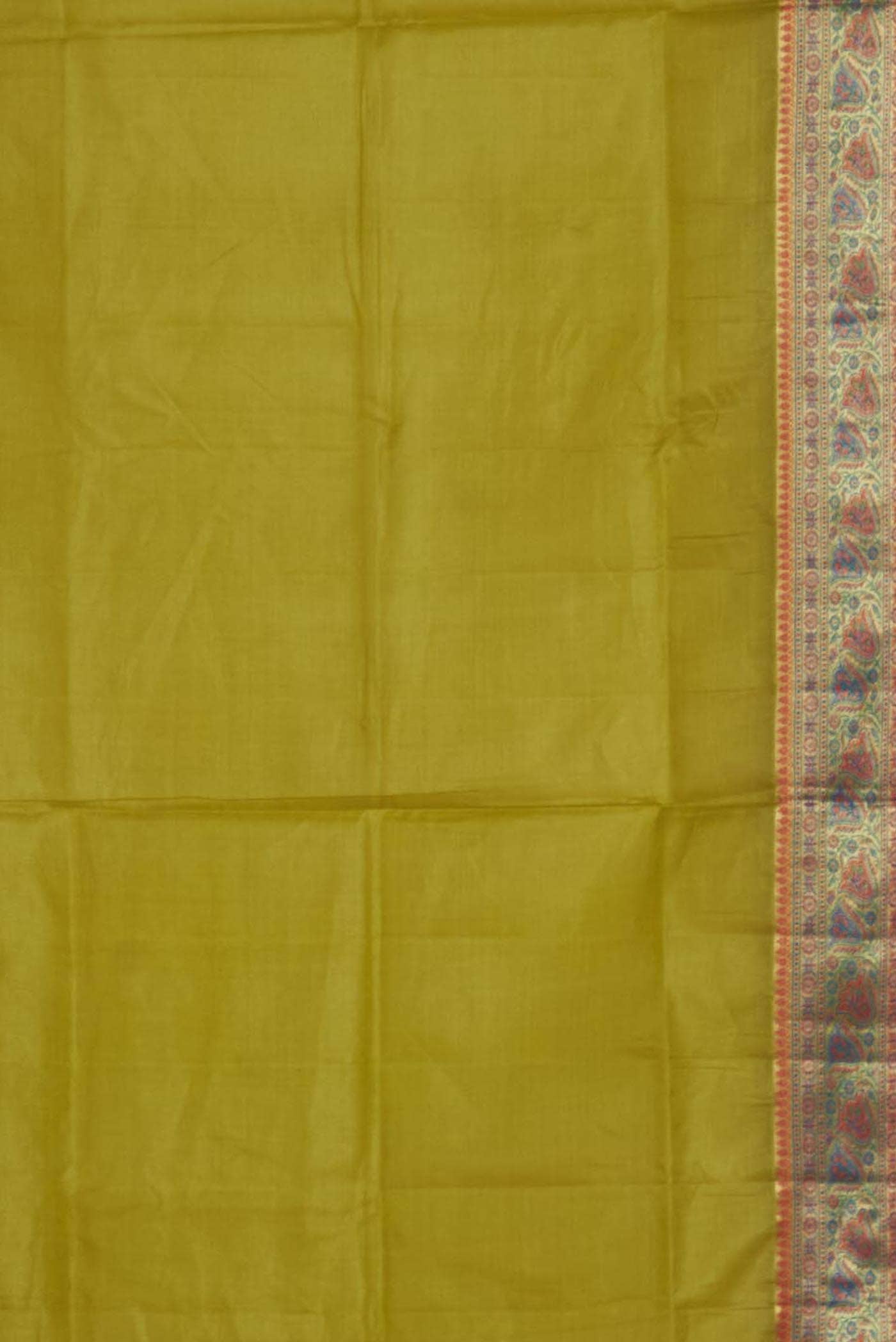 Green Banarasi Tussar Silk Saree