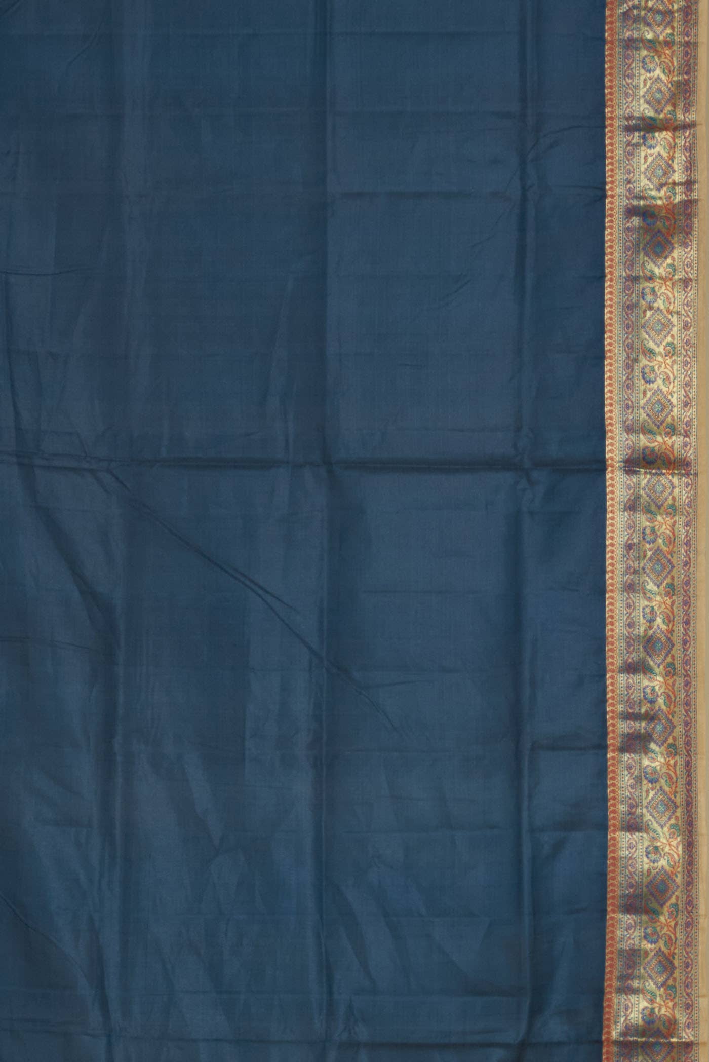 Blue Banarasi Tussar Silk Saree