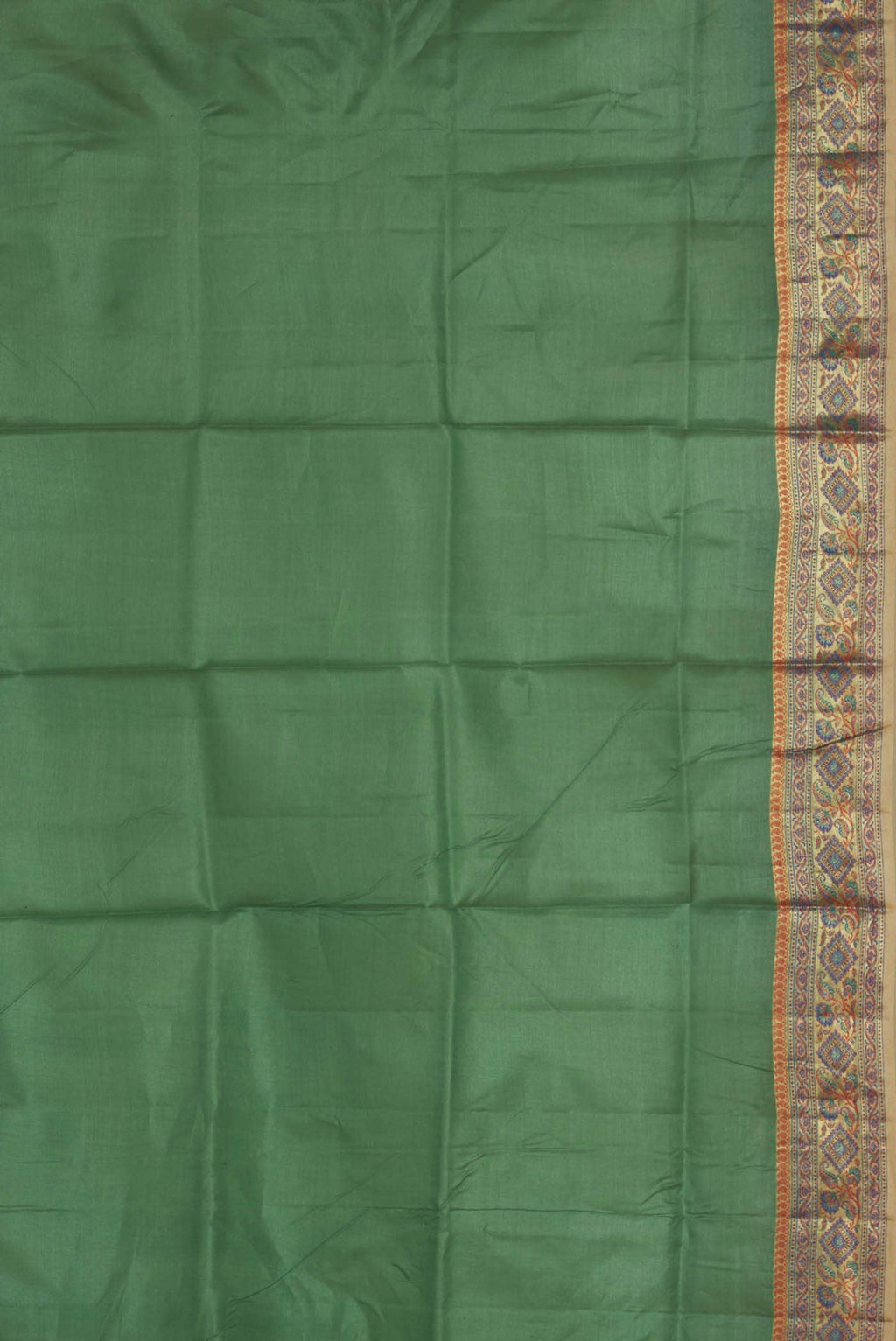 Green Banarasi Tussar Silk Saree