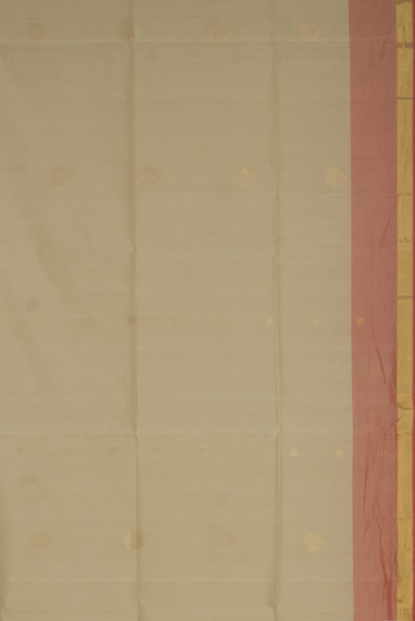 Cream Silk Cotton Saree