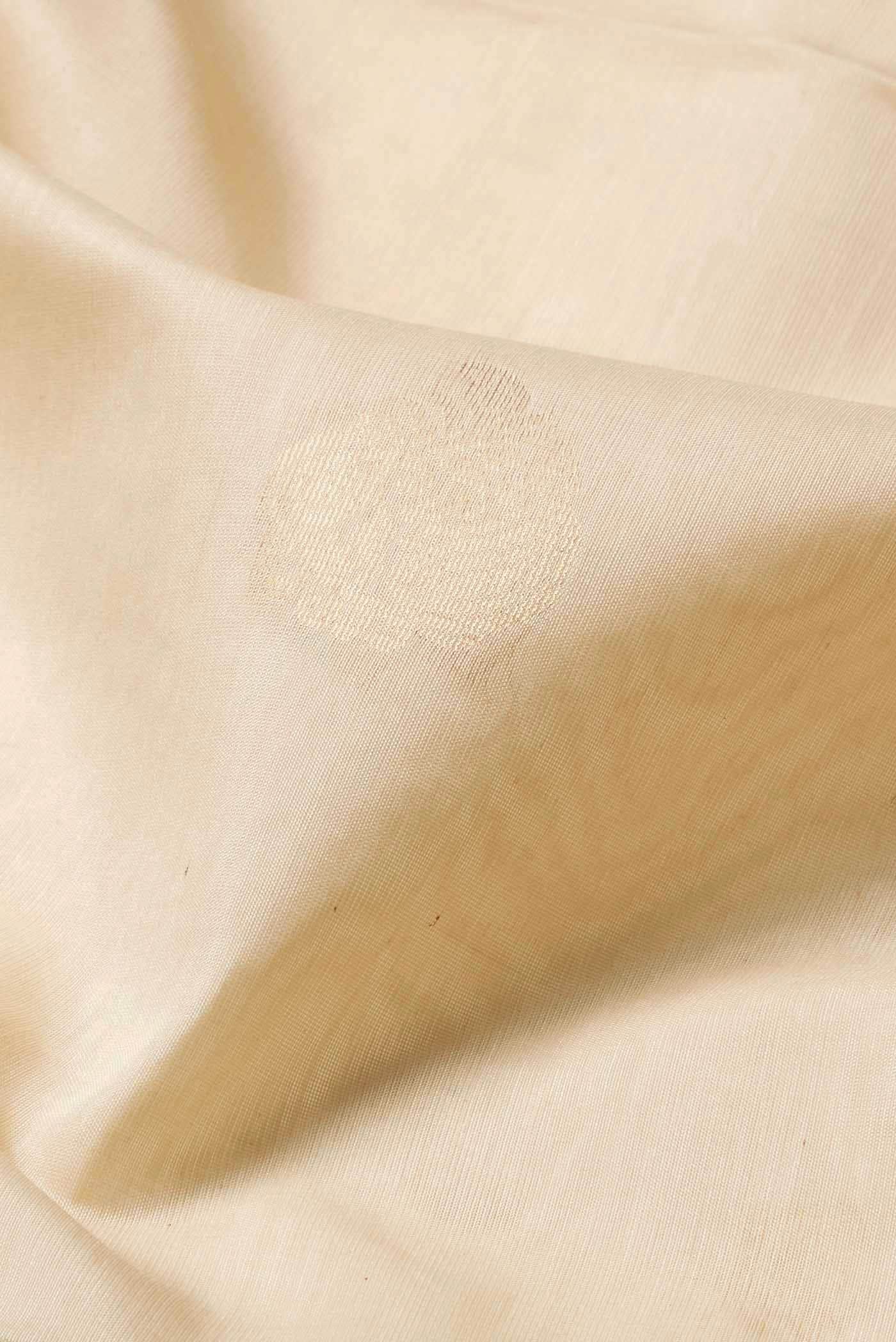 Cream Silk Cotton Saree