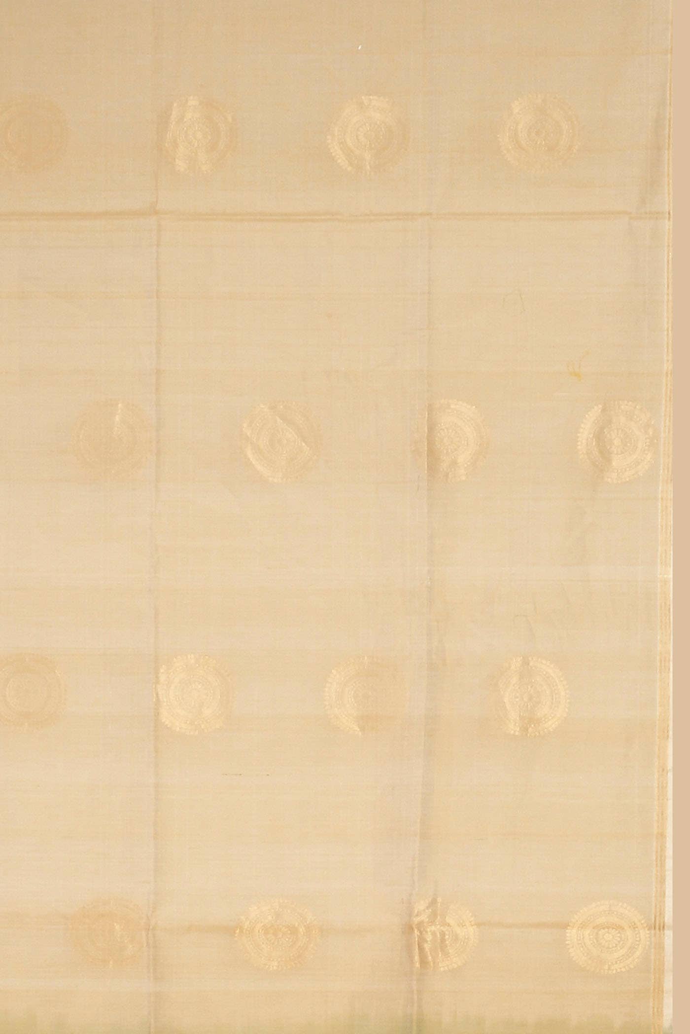Cream Silk Cotton Saree