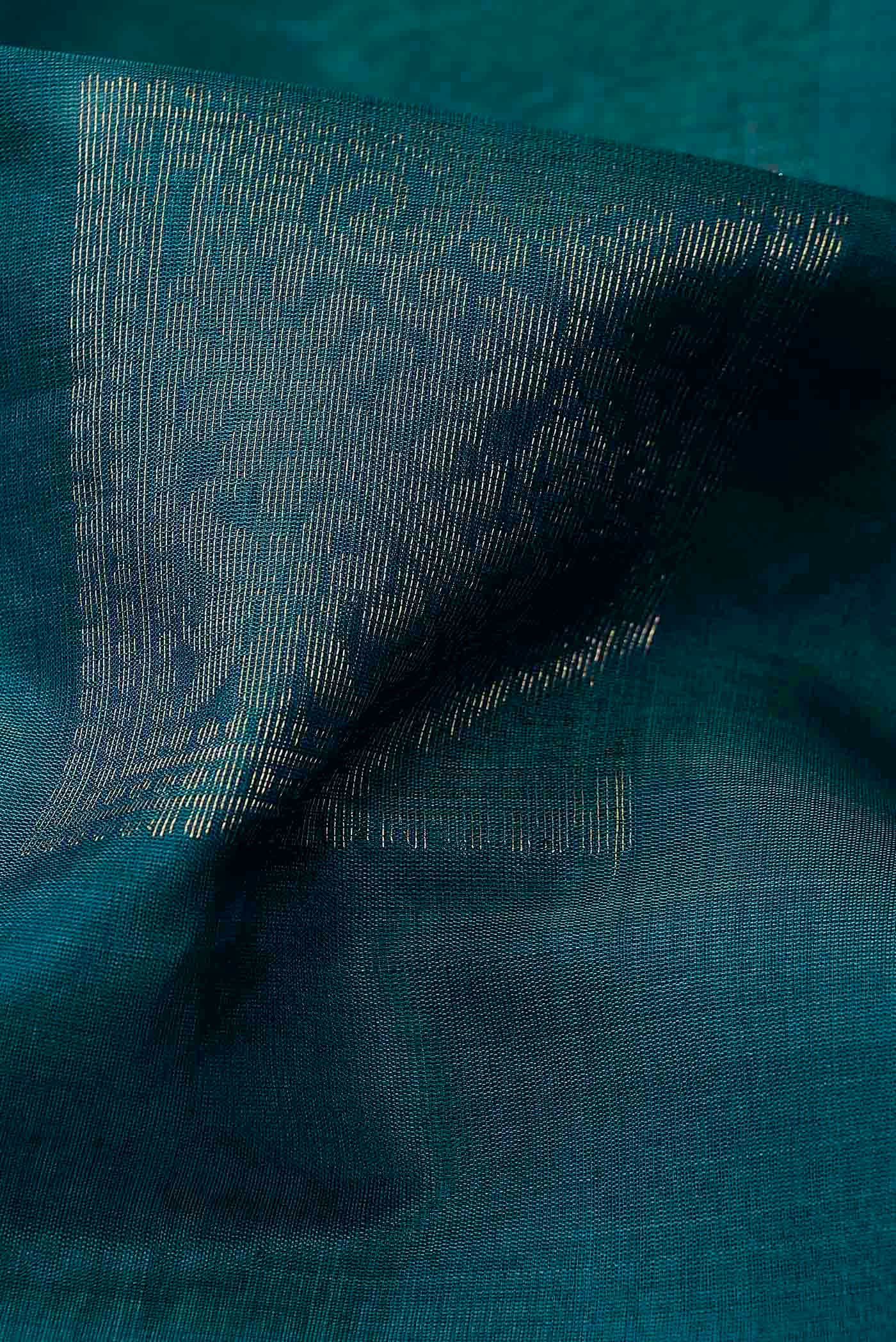 Blue Silk Cotton Saree