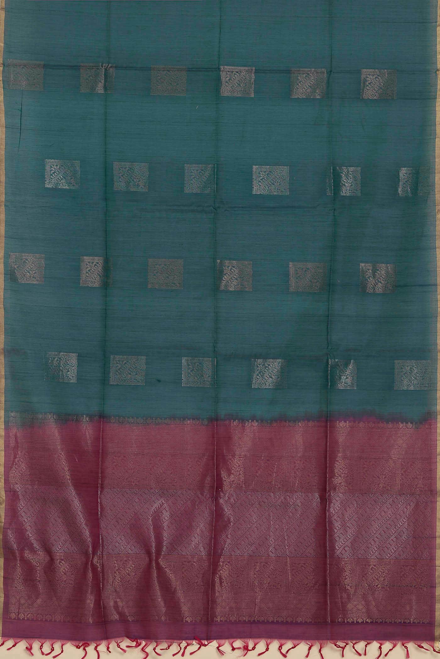 Blue Silk Cotton Saree