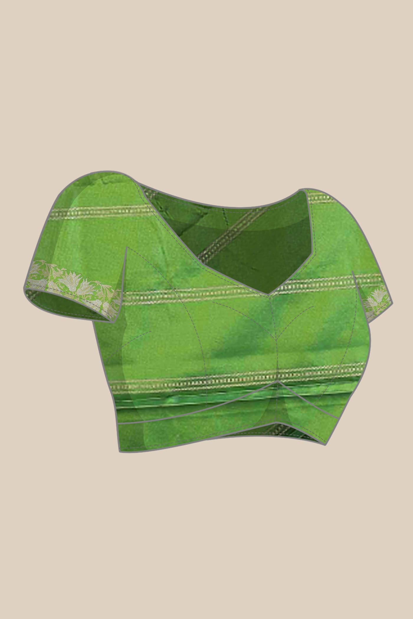 Green Banarasi Silk Saree