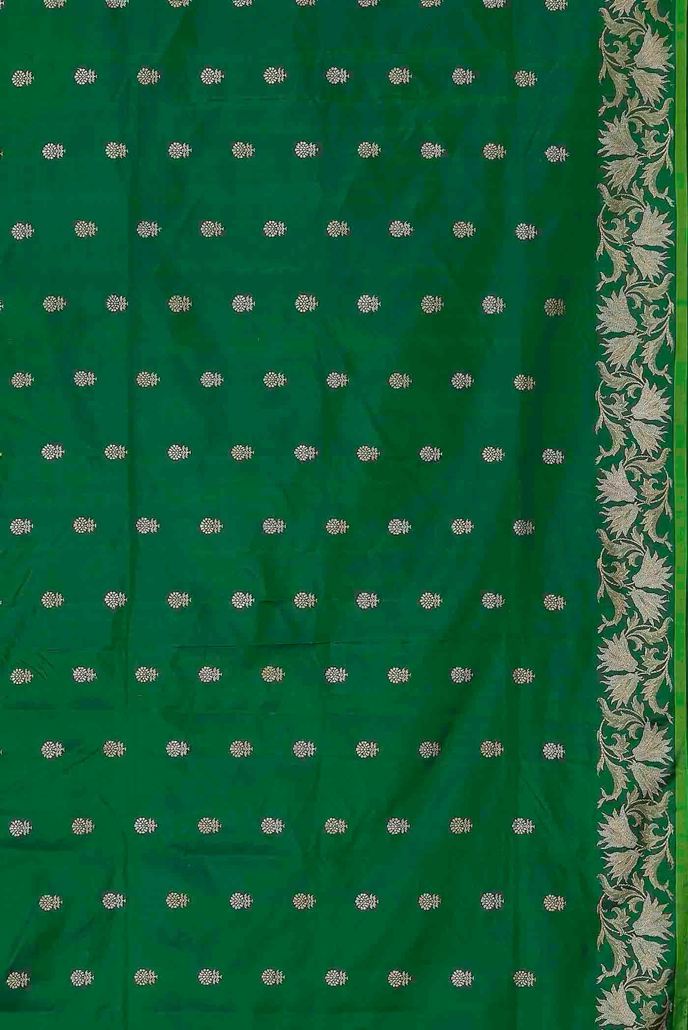 Green Banarasi Silk Saree