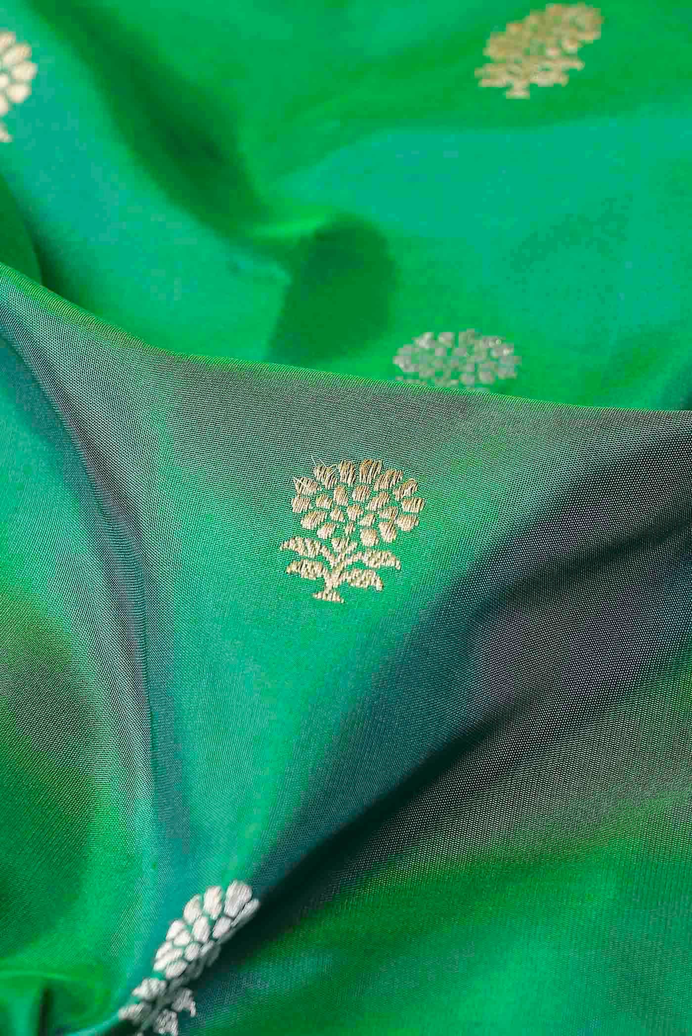 Green Banarasi Silk Saree