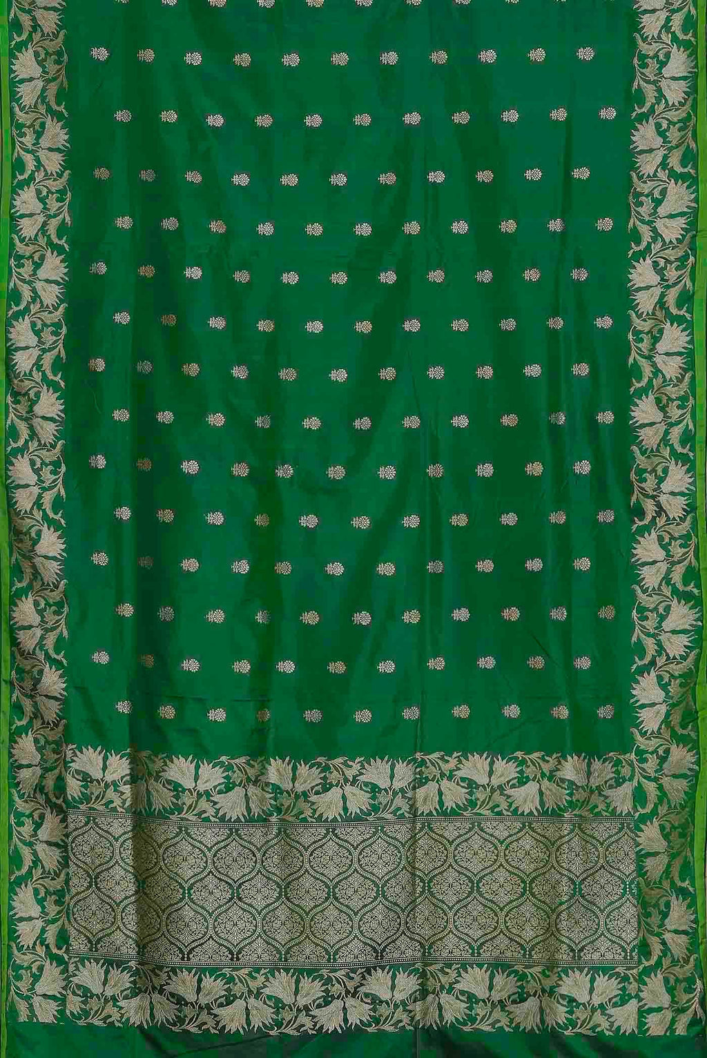 Green Banarasi Silk Saree