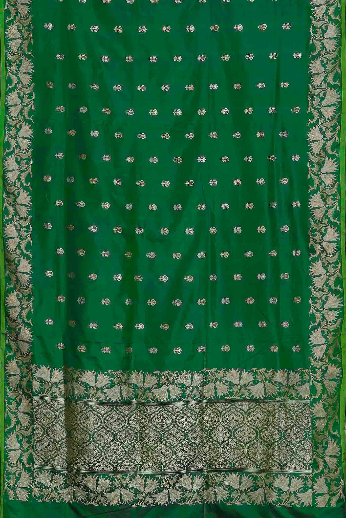 Green Banarasi Silk Saree