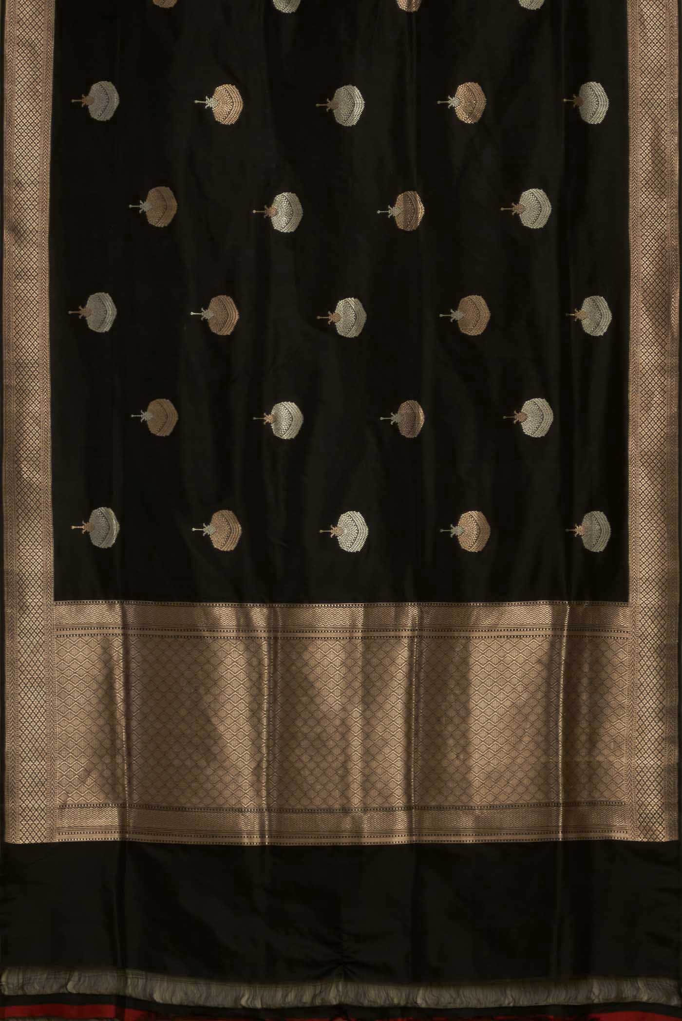 Black Banarasi Silk Saree