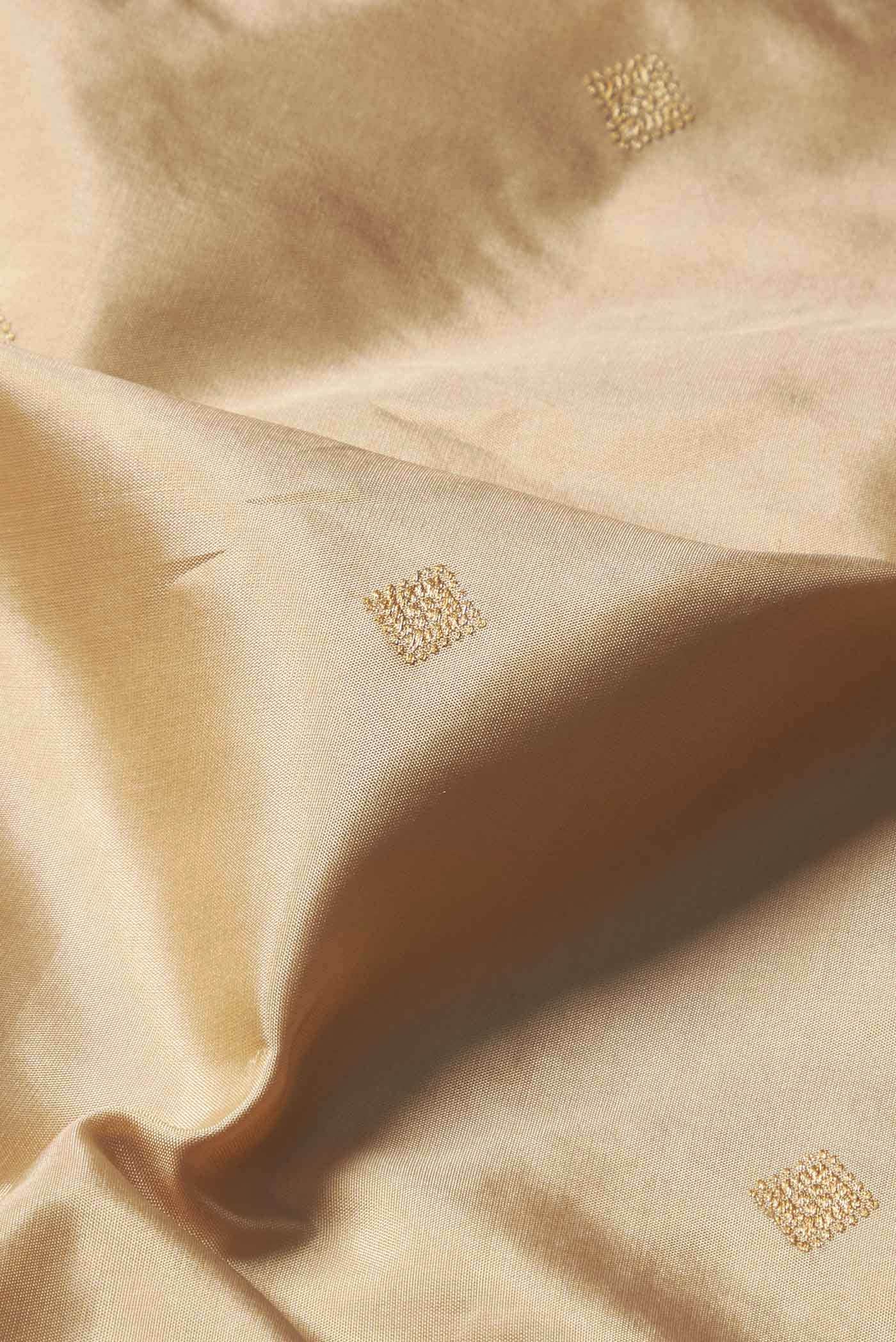 Beige Banarasi Silk Saree