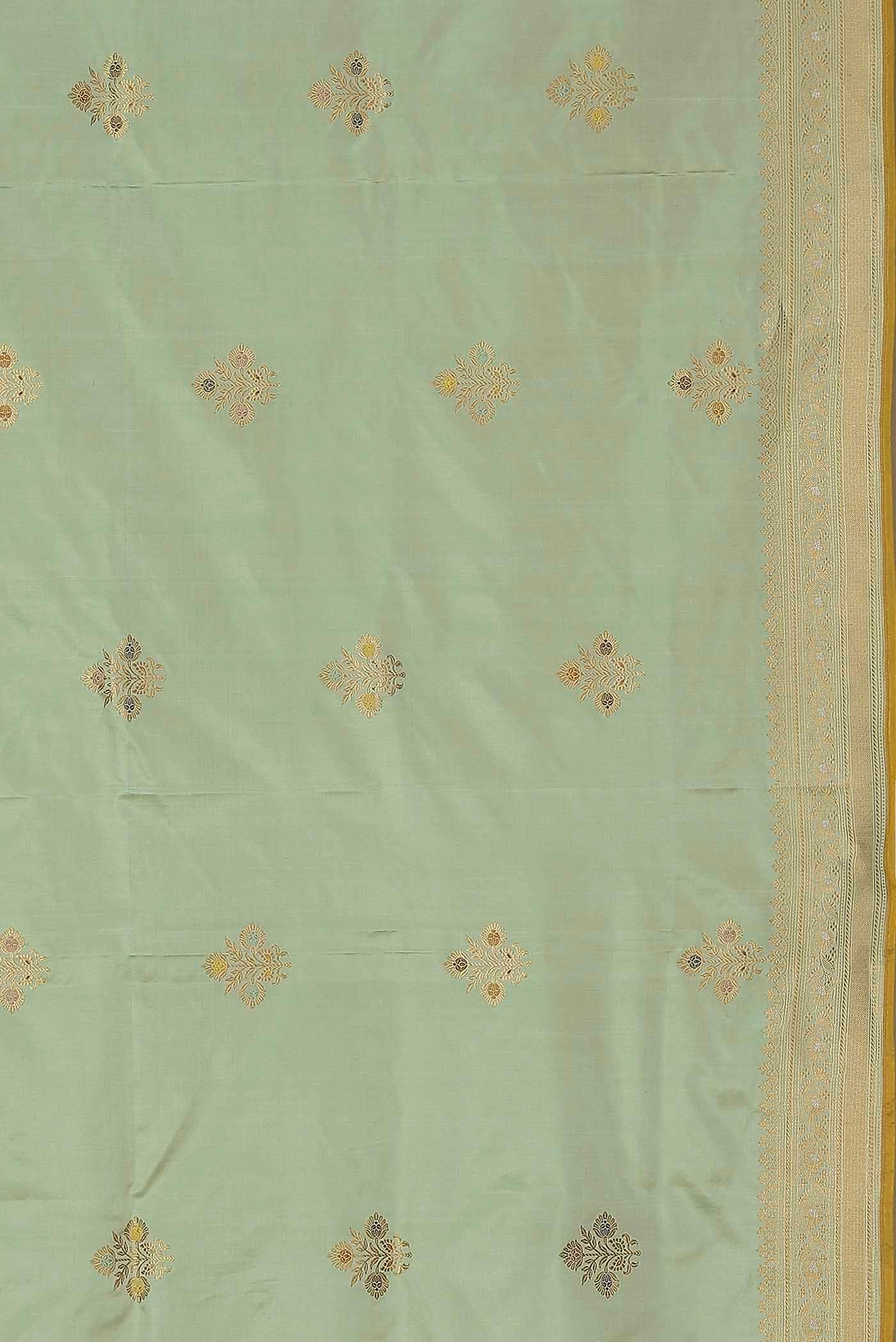 Green Banarasi Silk Saree