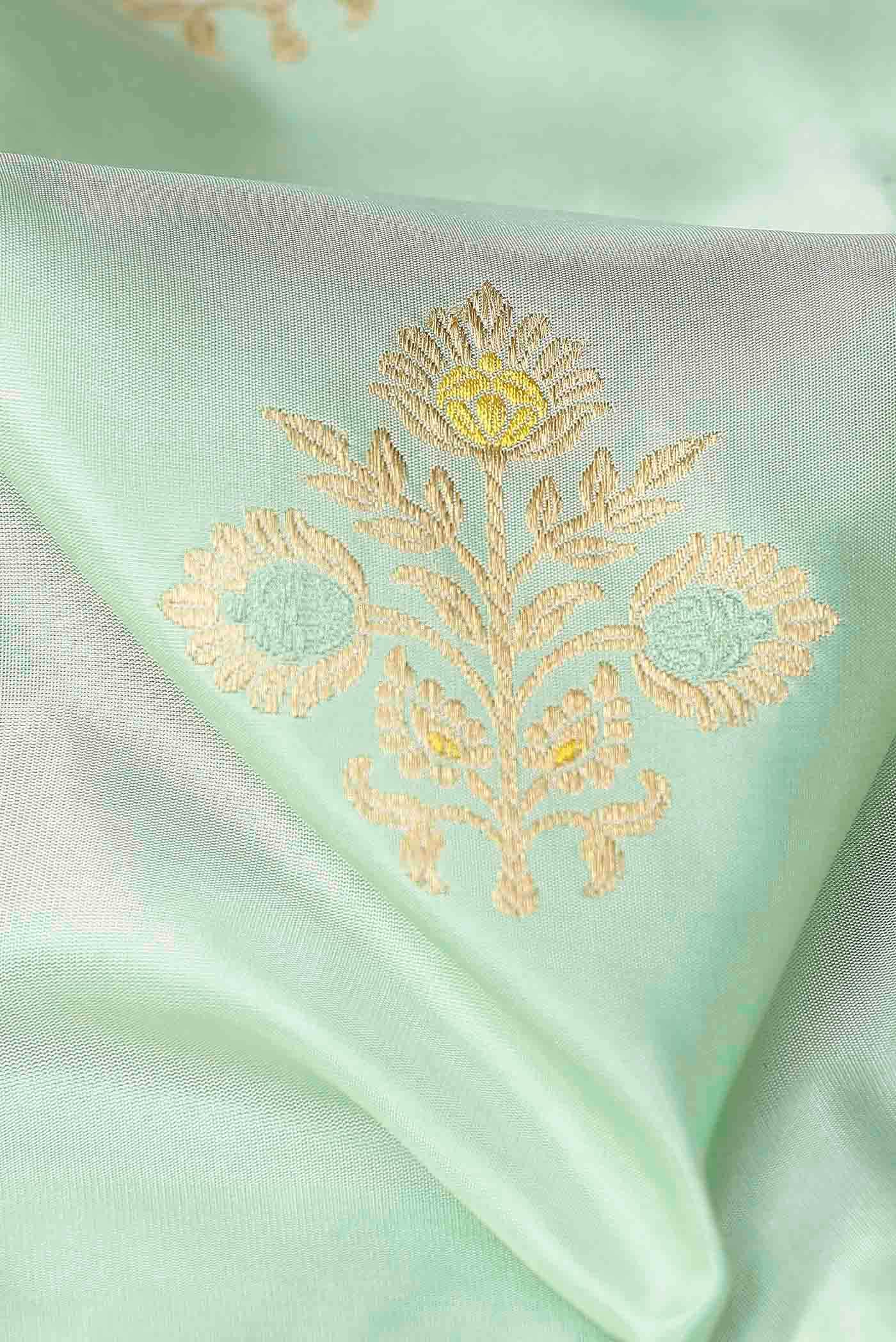 Green Banarasi Silk Saree