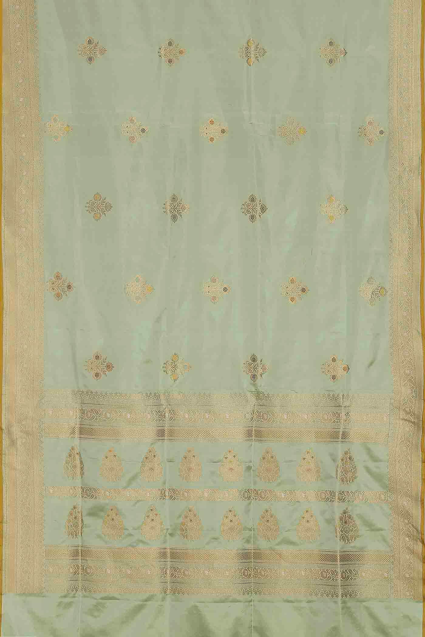 Green Banarasi Silk Saree