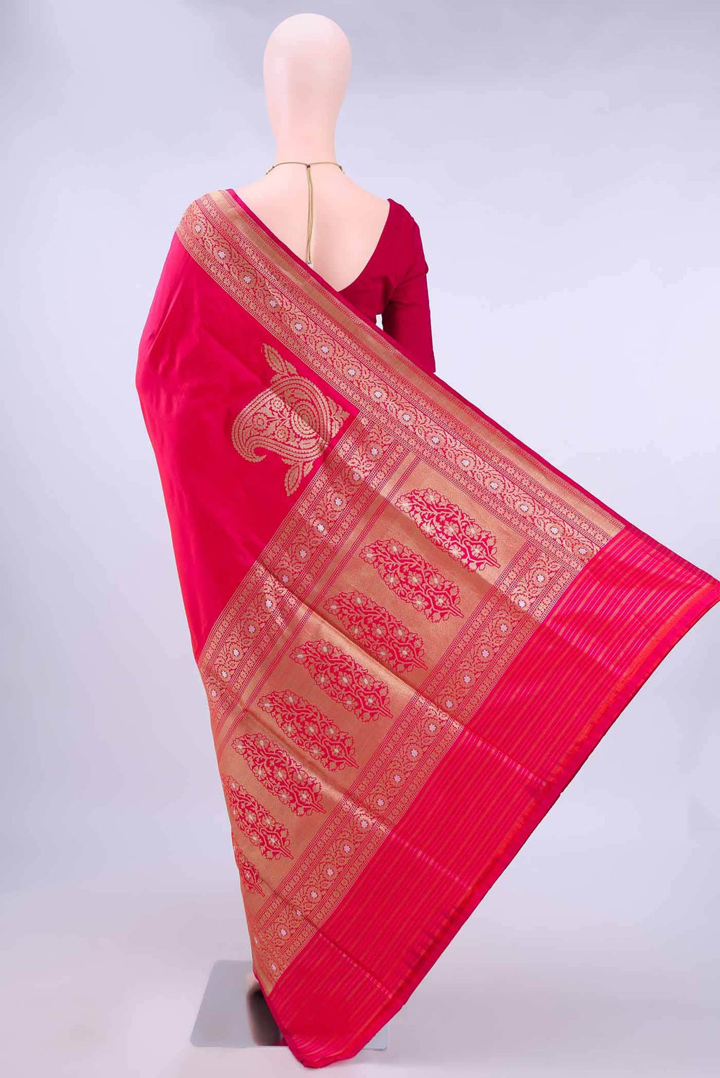 Pink Banarasi Silk Saree