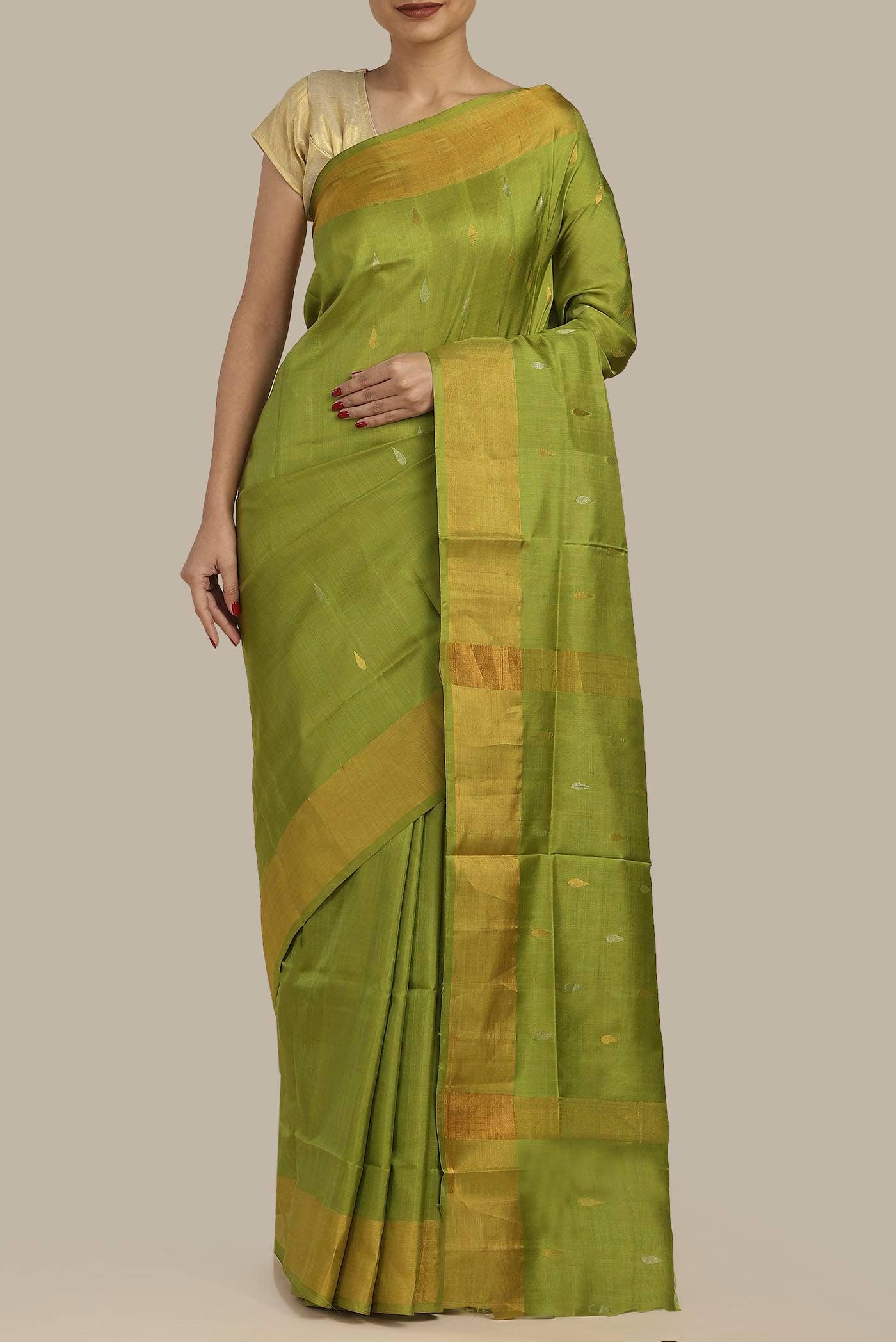 Green Uppada Silk Saree