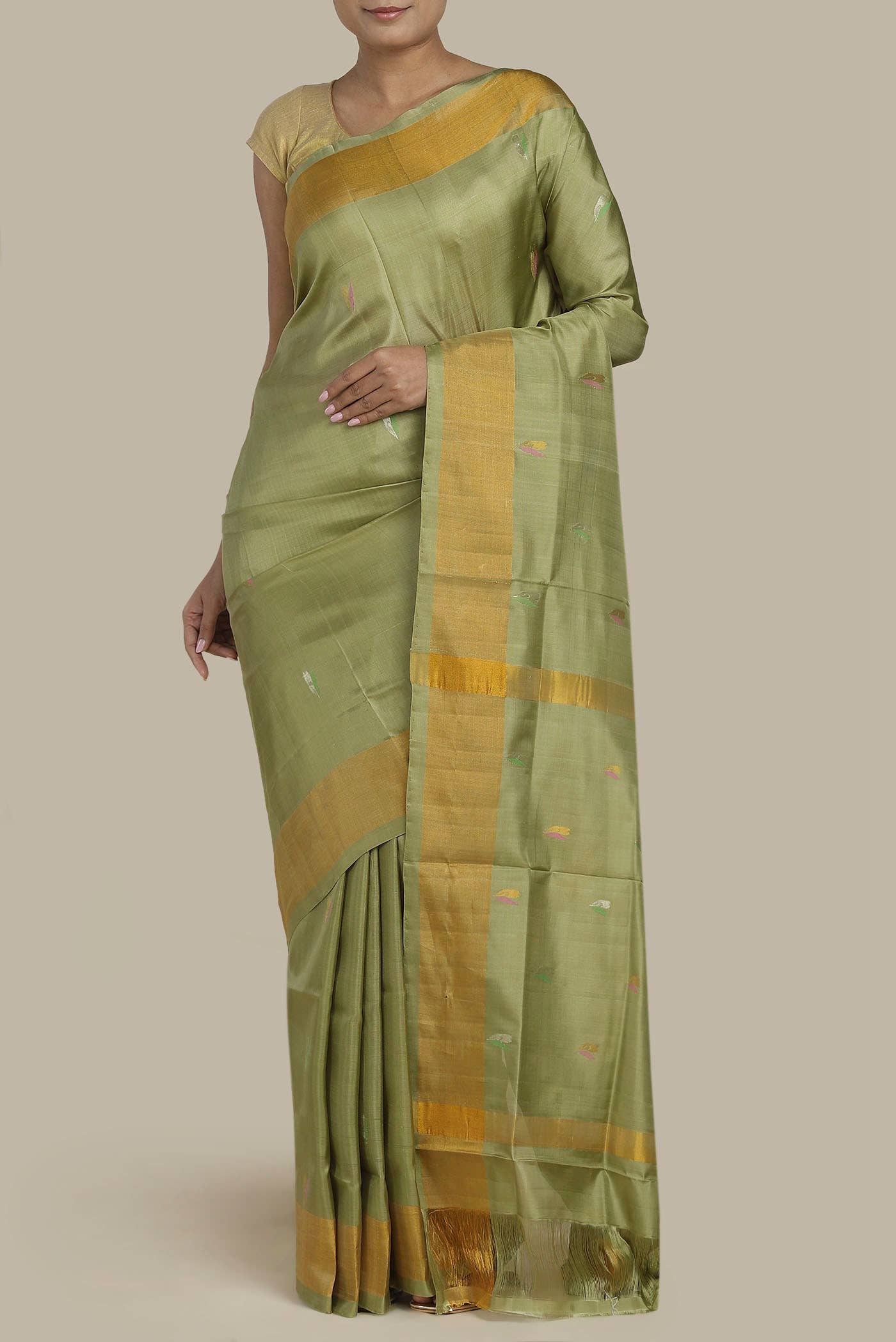Green Uppada Silk Saree