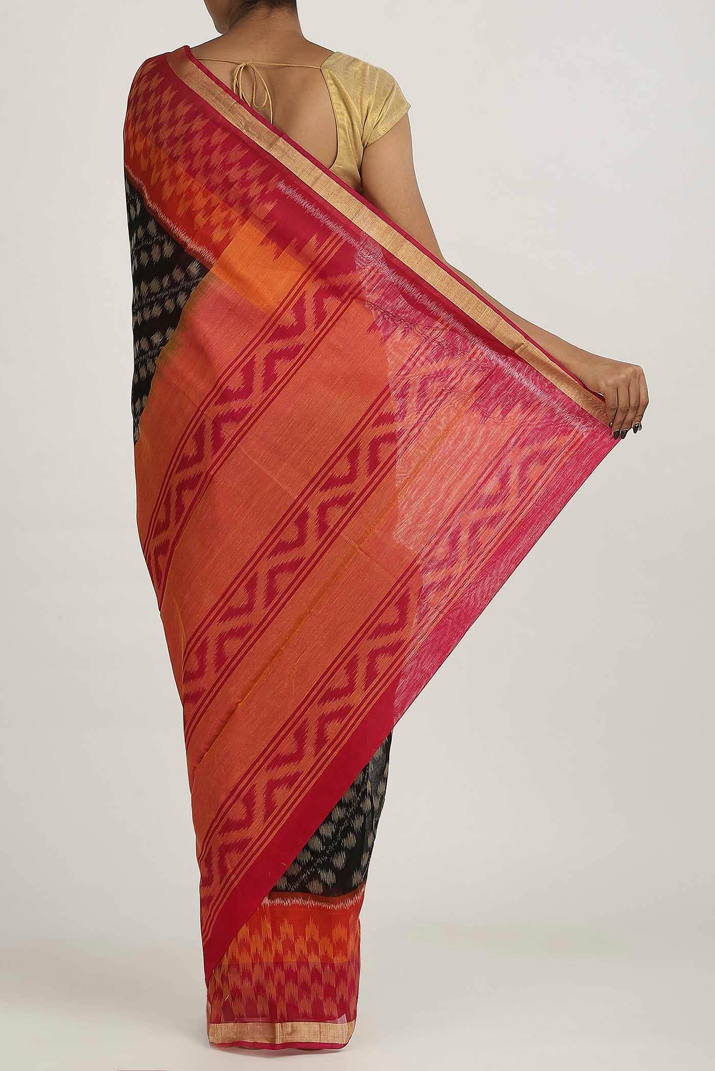 Black Silk Cotton Saree