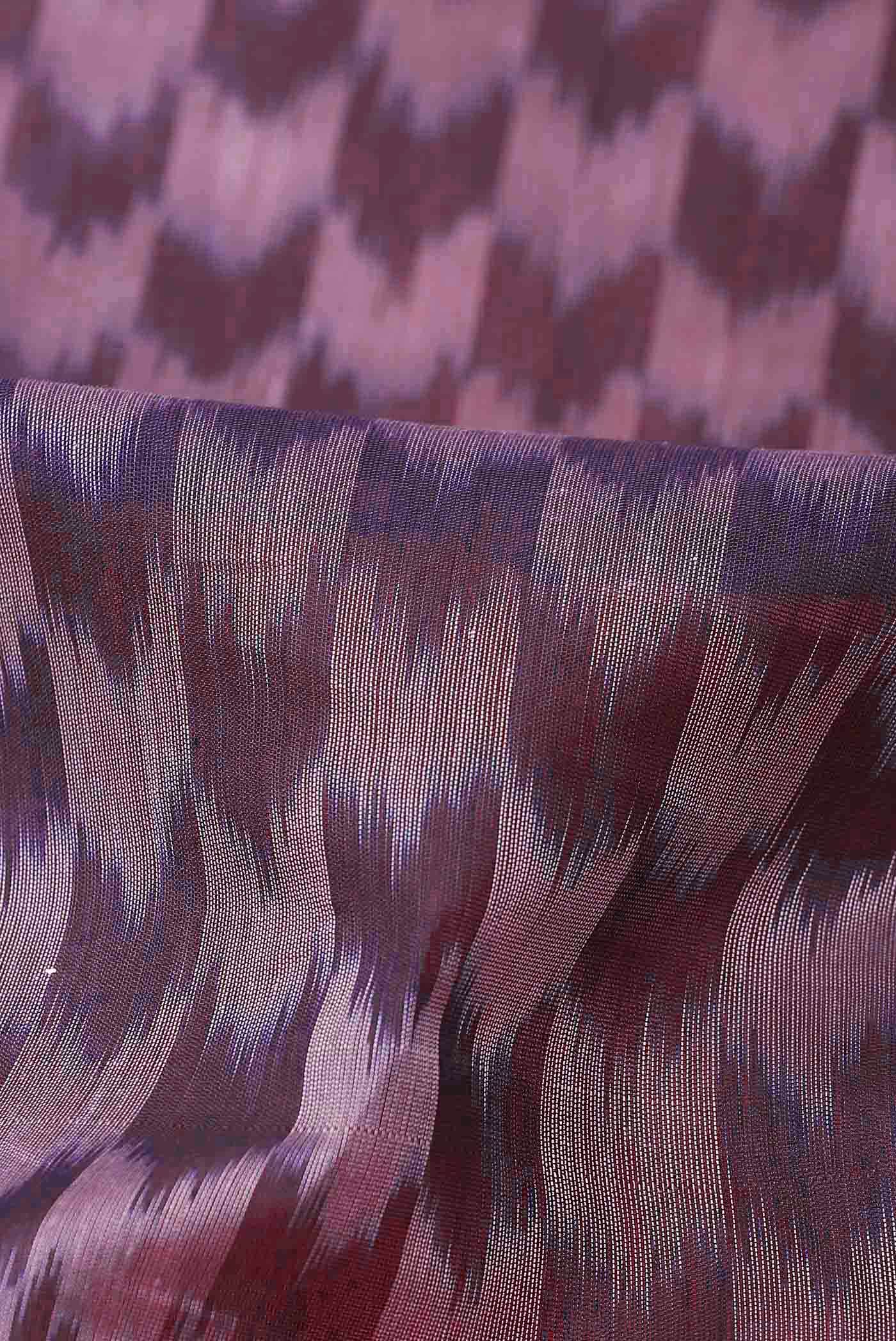 Purple Silk Cotton Saree