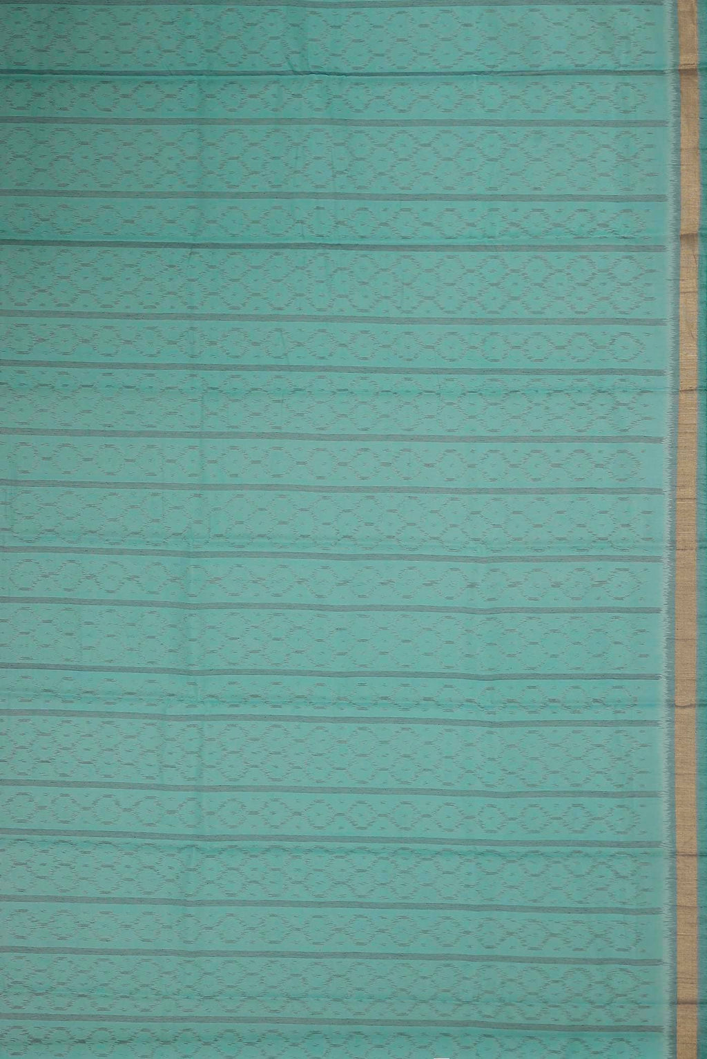 Turquoise Silk Cotton Saree