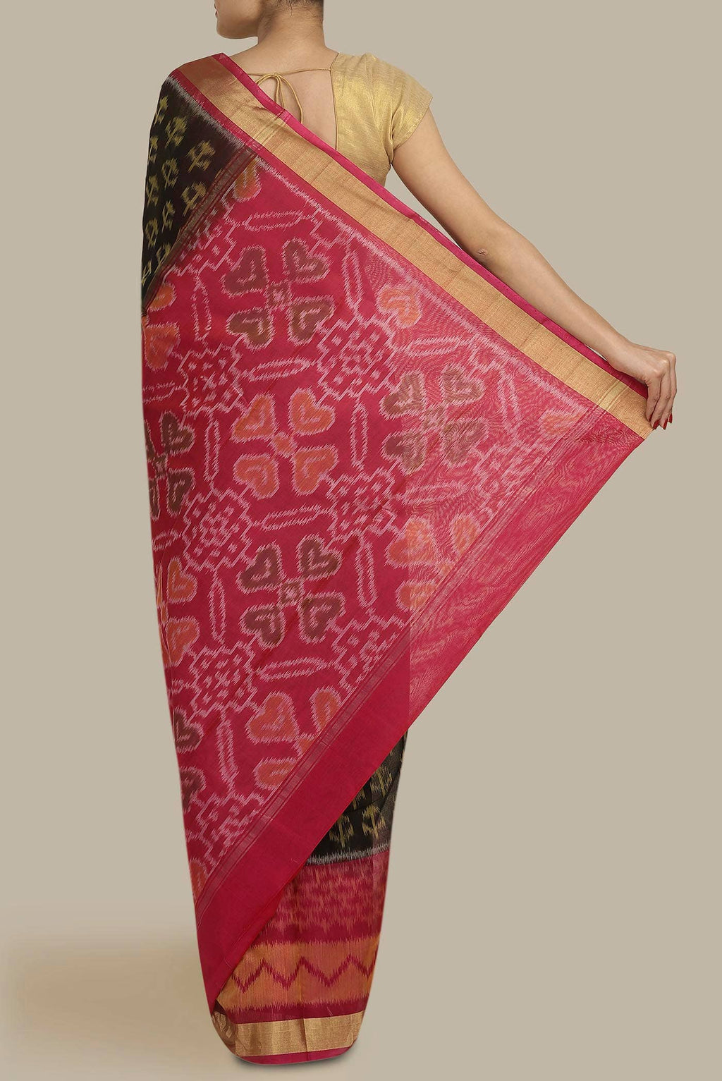Black Silk Cotton Saree