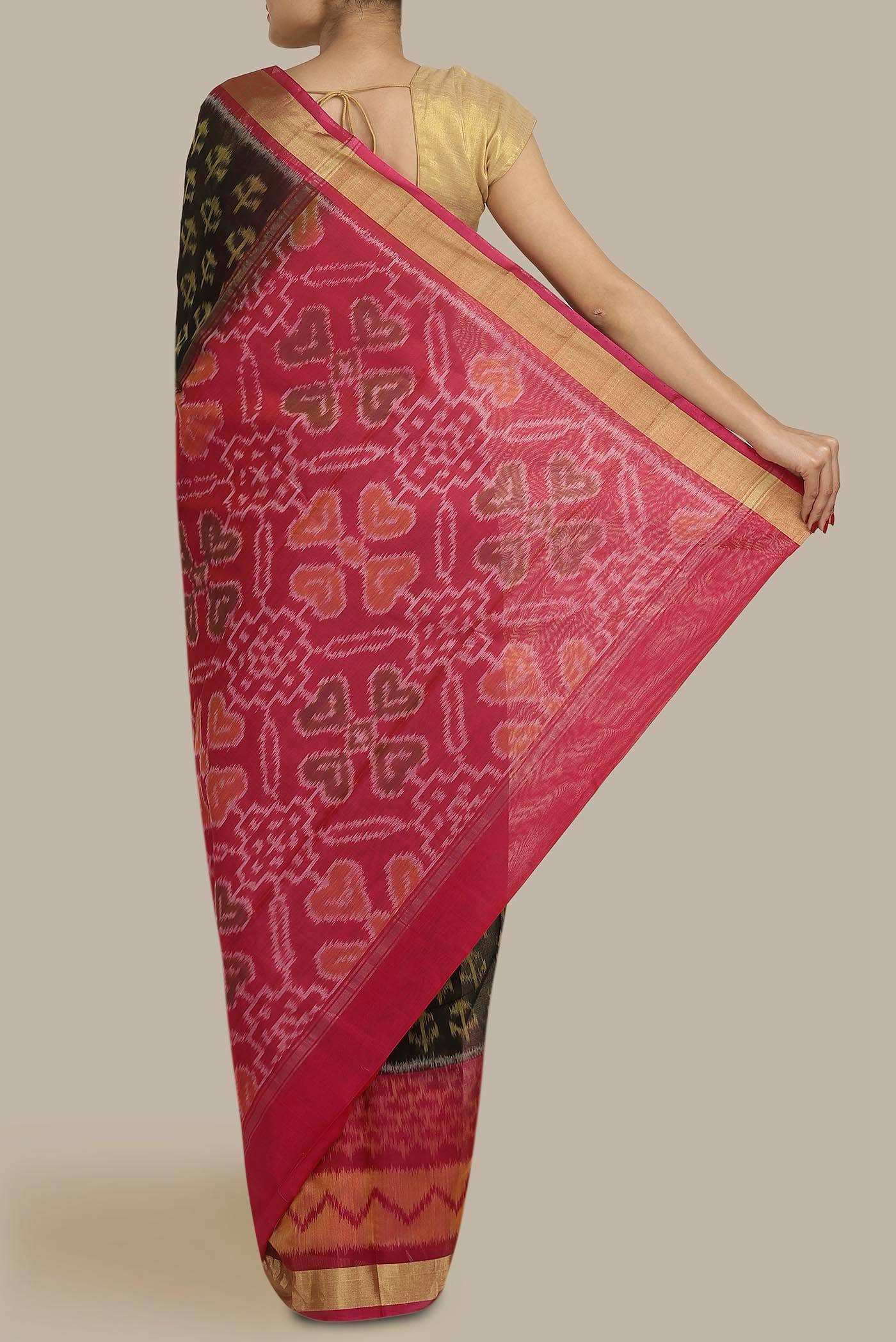 Black Silk Cotton Saree