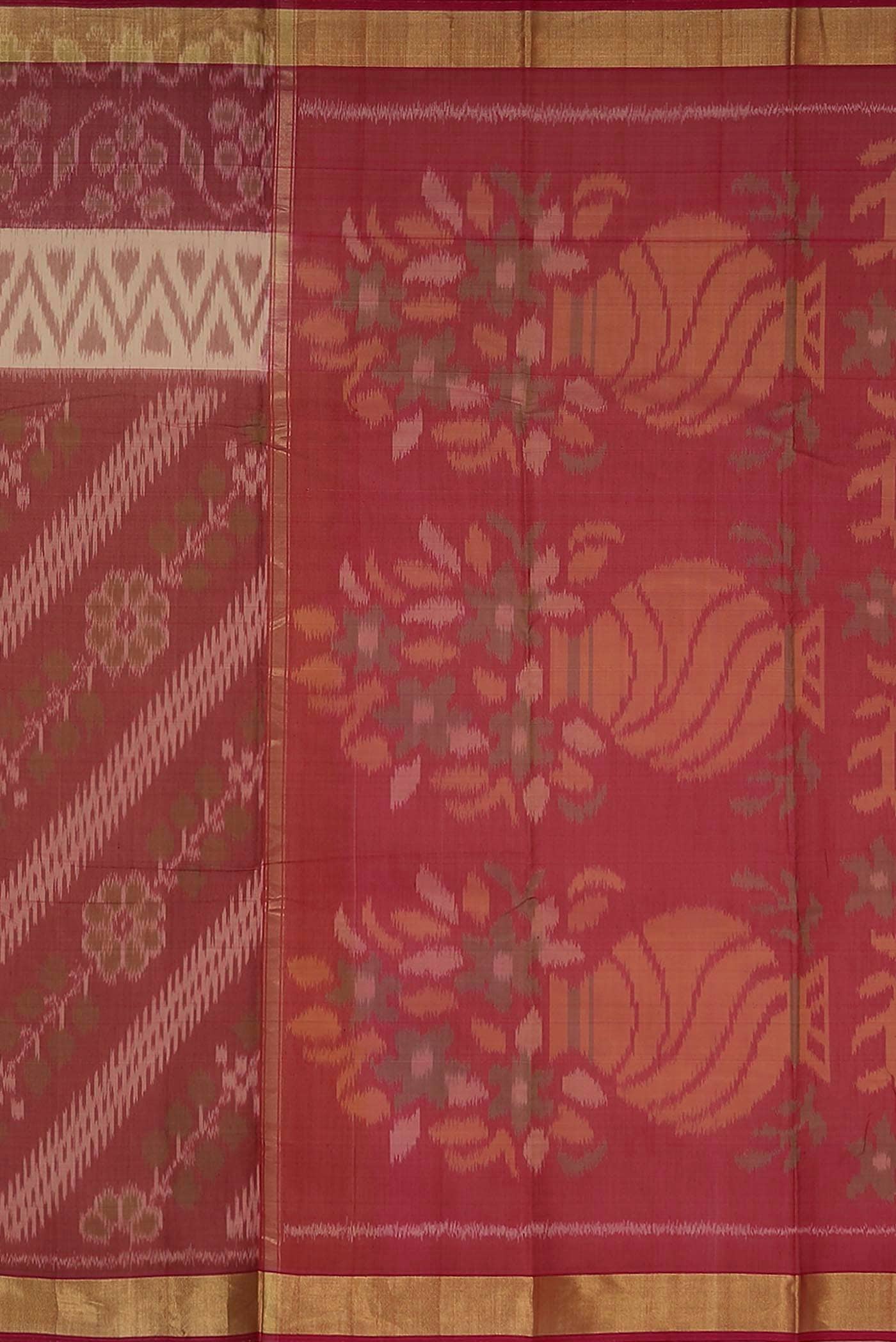 Pink Silk Cotton Saree