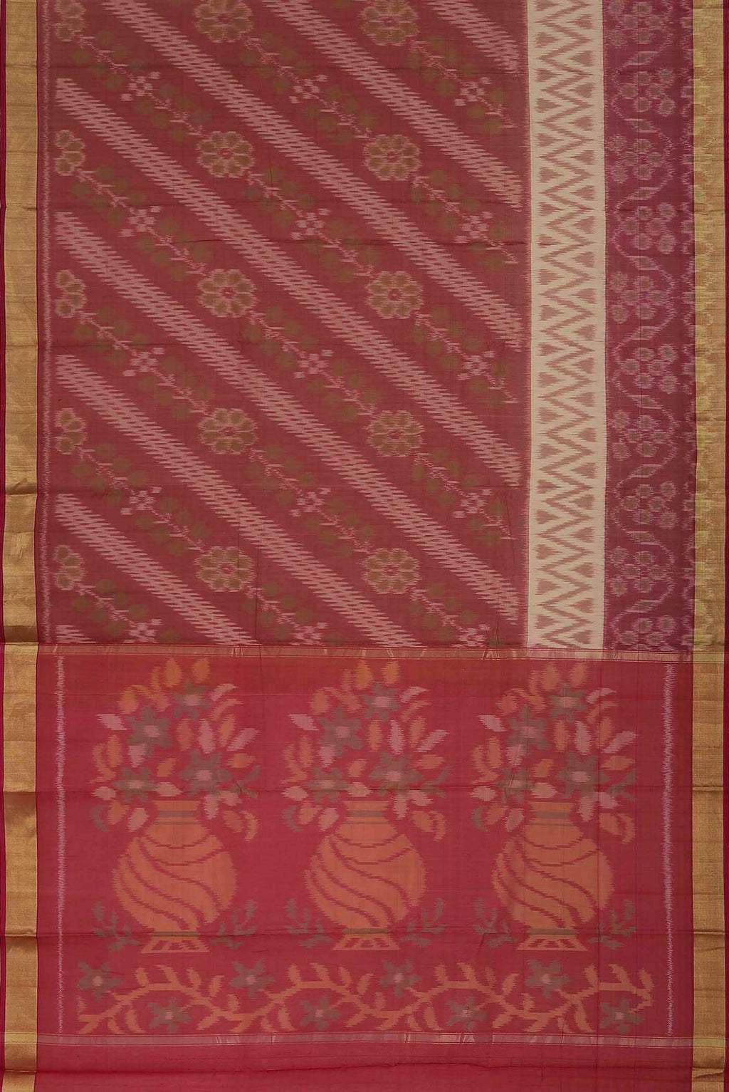 Pink Silk Cotton Saree