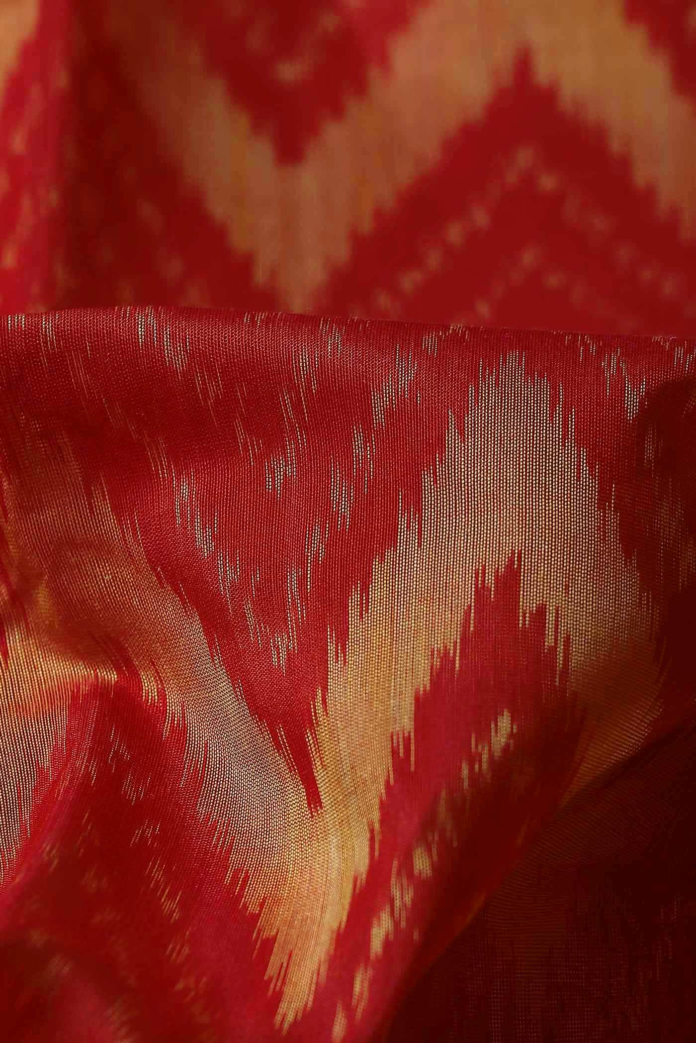 Orange Silk Cotton Saree