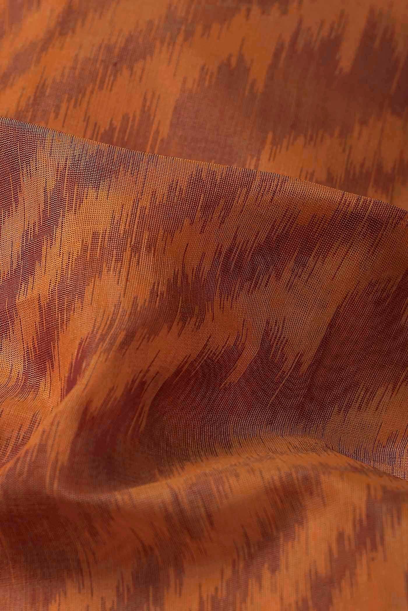 Orange Silk Cotton Saree