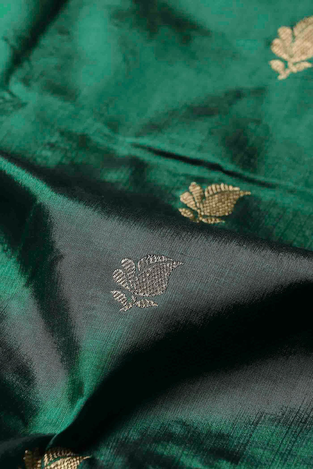 Green Banarasi Katan Silk Saree