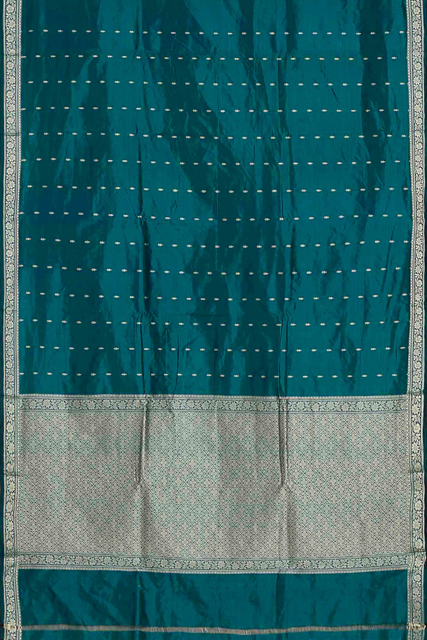 Blue Banarasi Katan Silk Saree