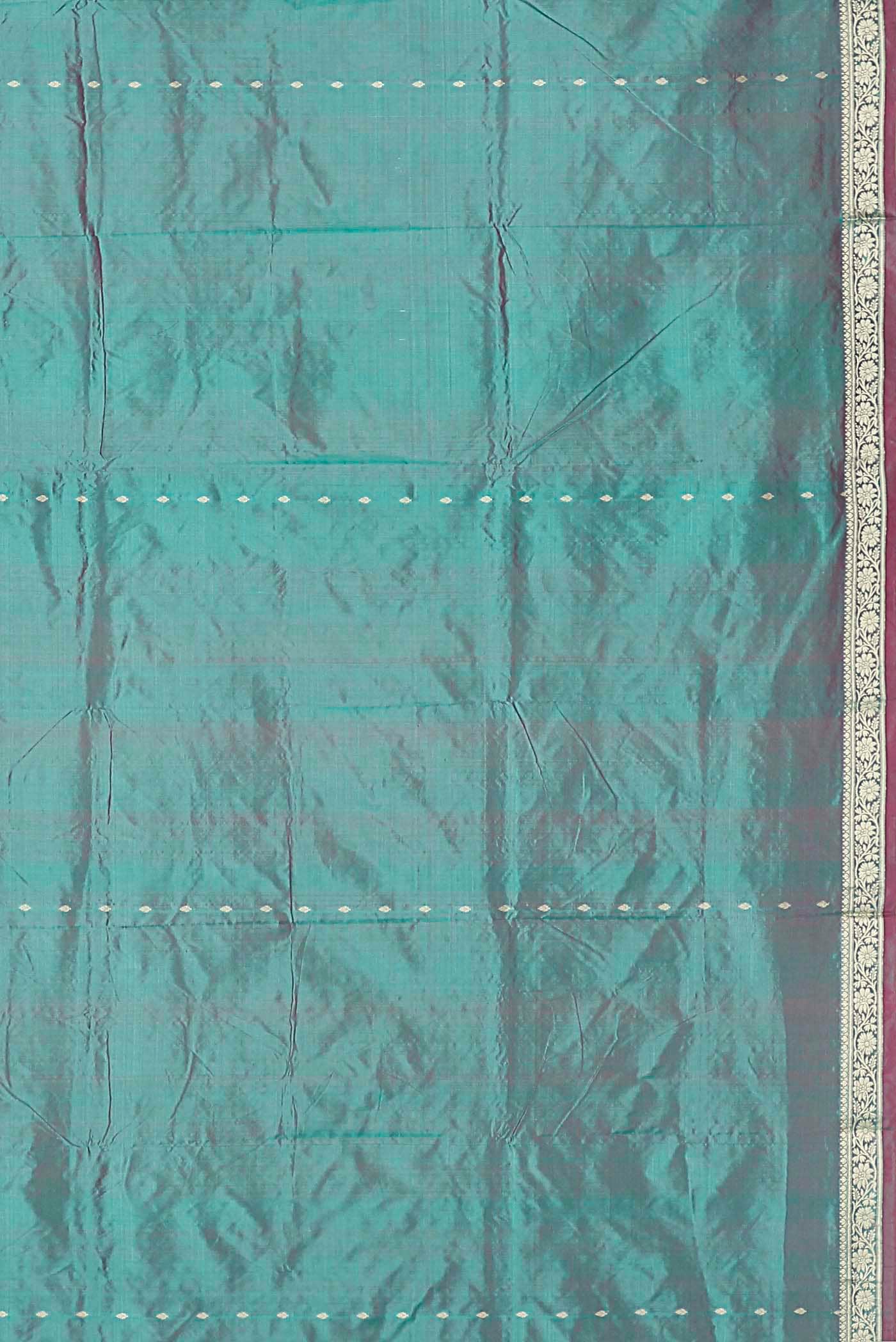 Blue Banarasi Katan Silk Saree