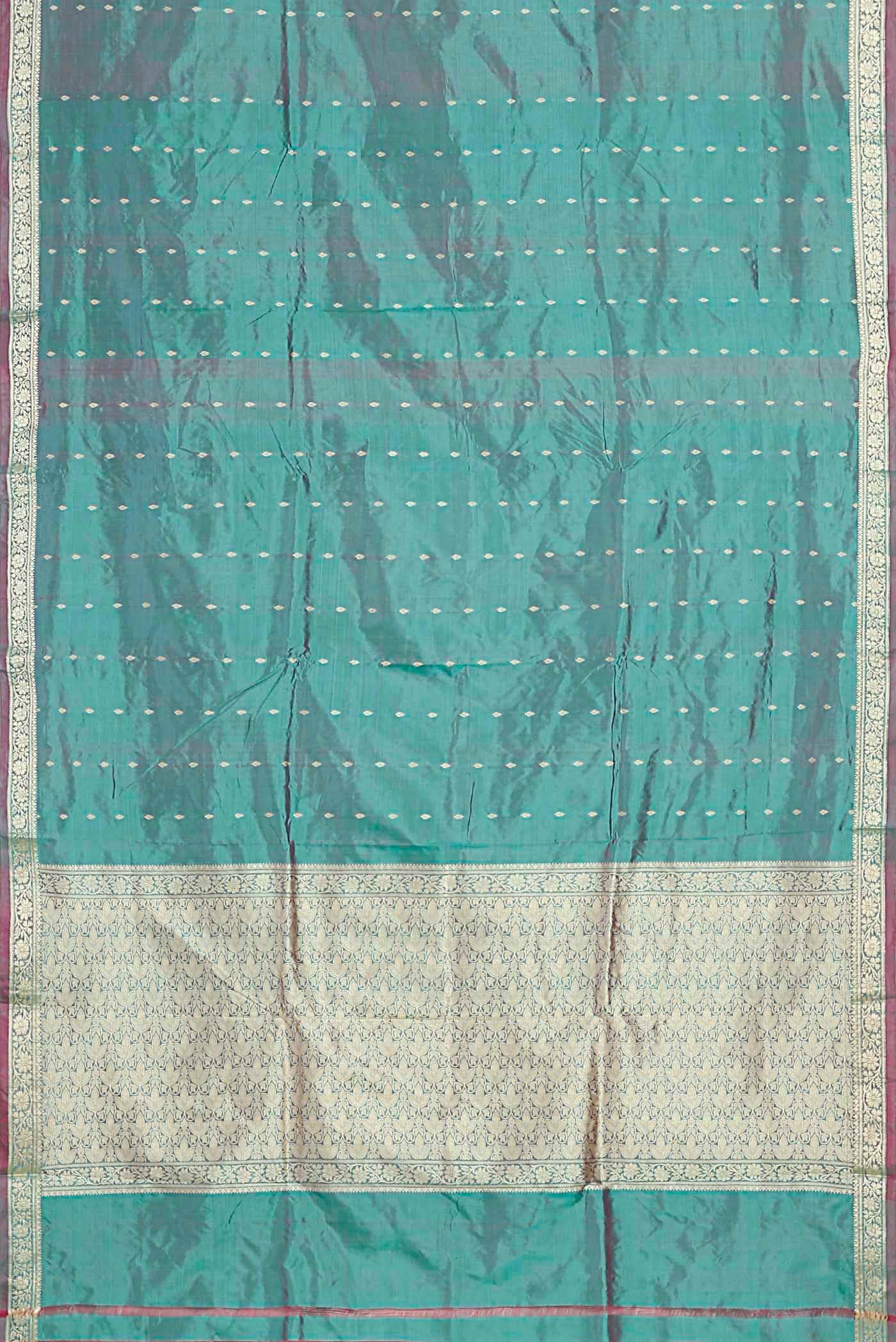 Blue Banarasi Katan Silk Saree
