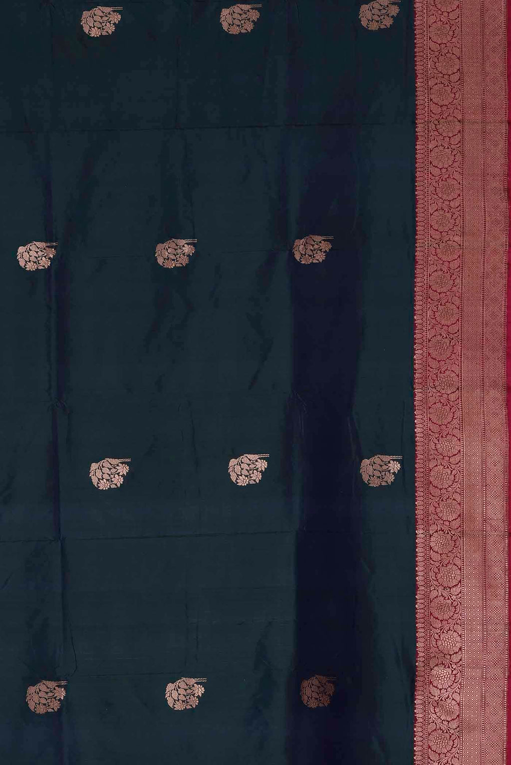 Blue Banarasi Katan Silk Saree