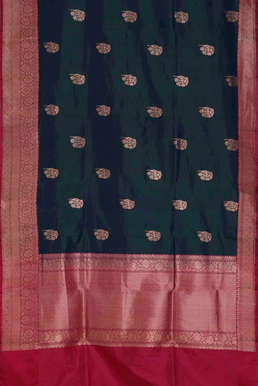 Blue Banarasi Katan Silk Saree
