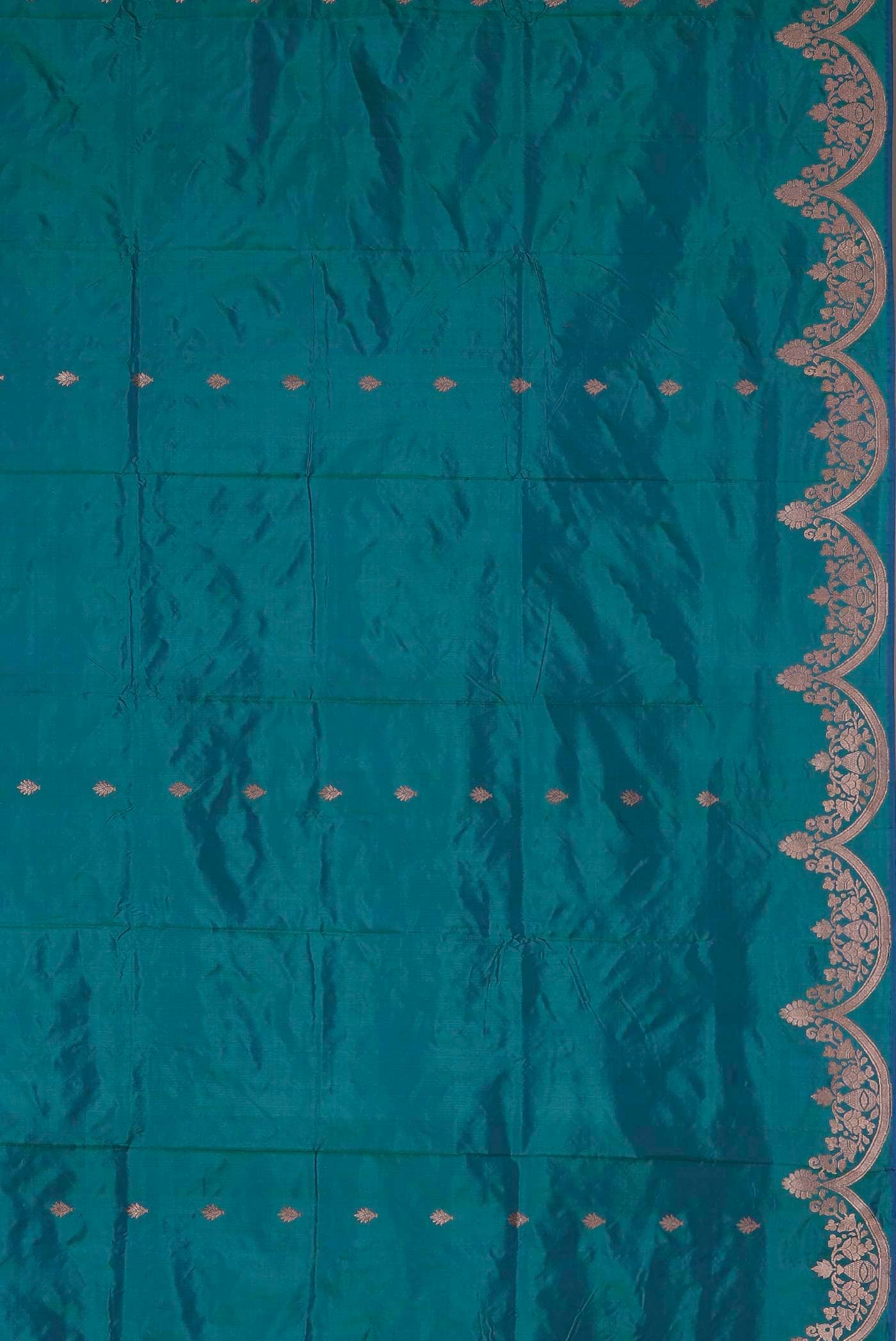 Blue Banarasi Katan Silk Saree