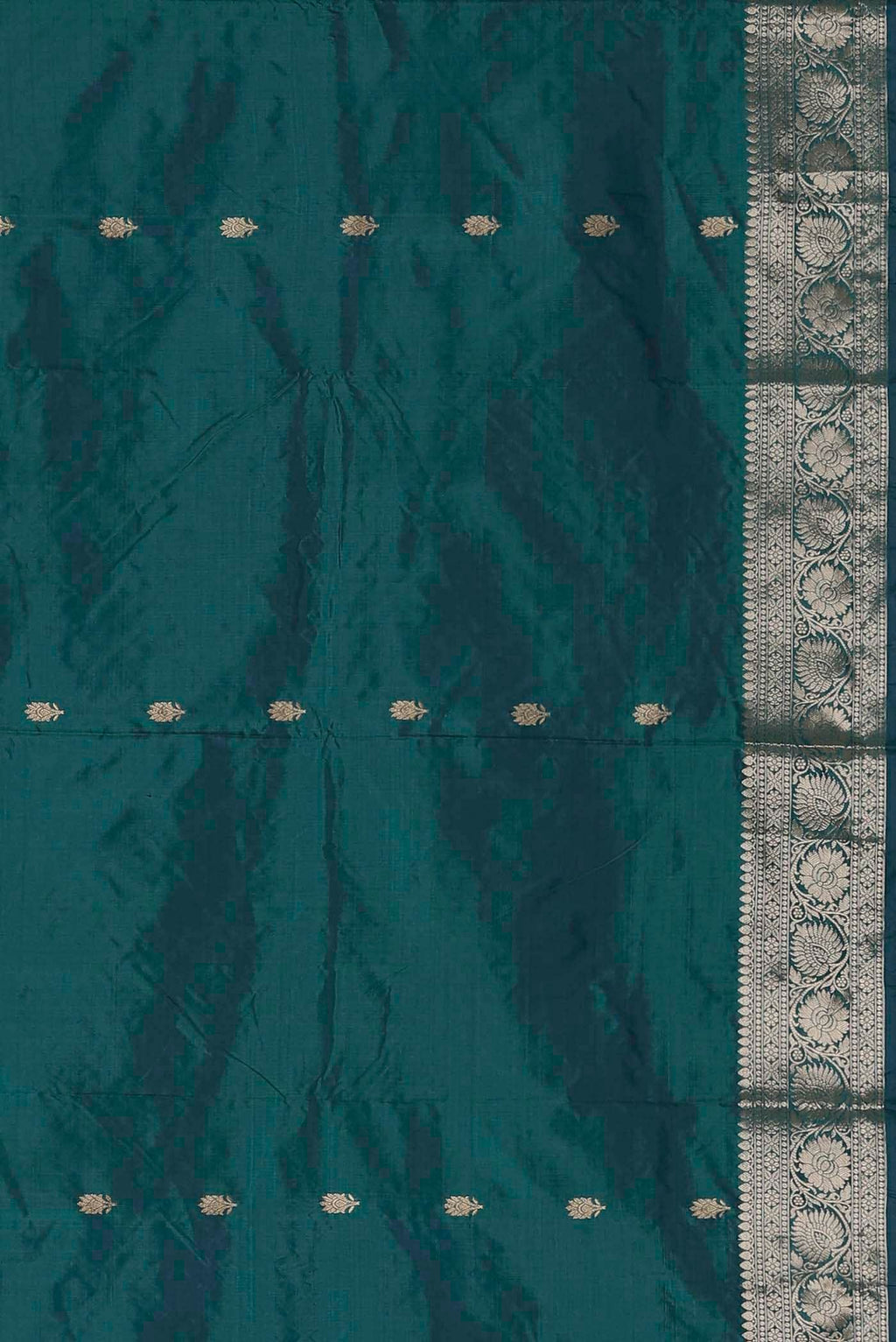 Blue Banarasi Katan Silk Saree