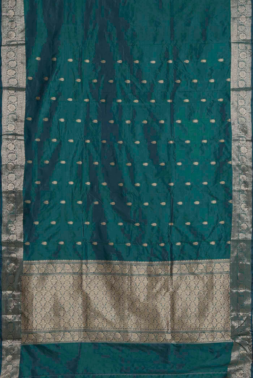 Blue Banarasi Katan Silk Saree