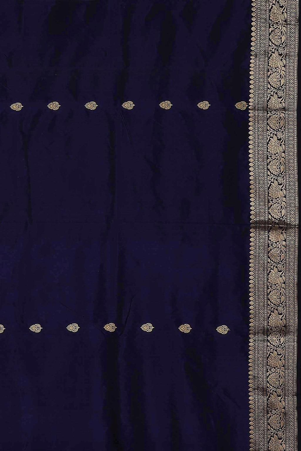 Blue Banarasi Katan Silk Saree